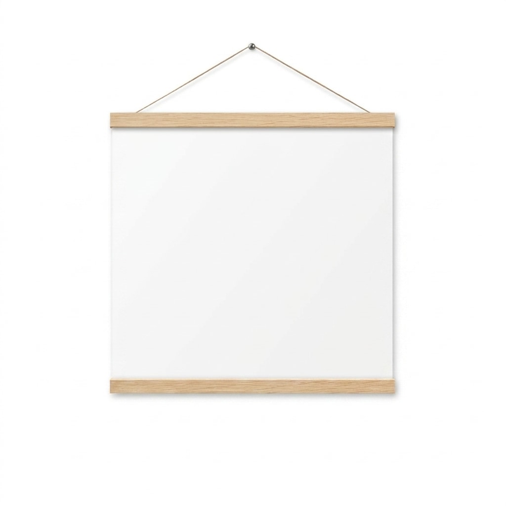 Matte Paper Poster with Magnetic Hanger — hero product shot