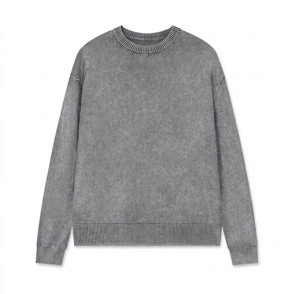 Mineral Wash Oversized Crewneck — hero product shot