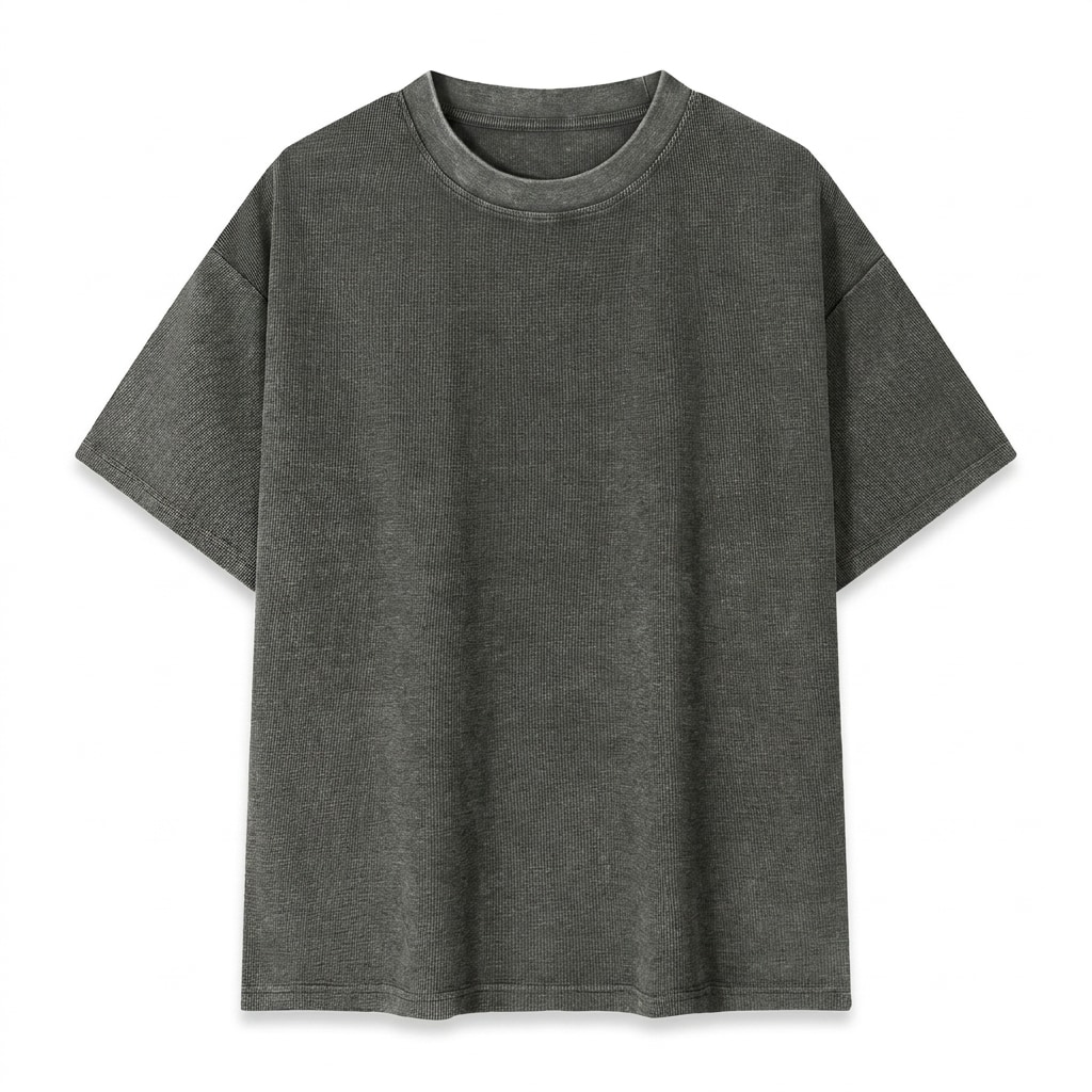 Mineral Wash Waffle Knit T-Shirt — hero product shot