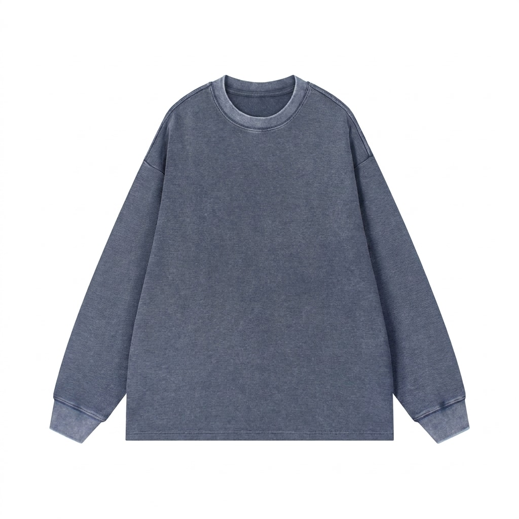 Mineral Wash Waffle Oversized T-Shirt — hero product shot