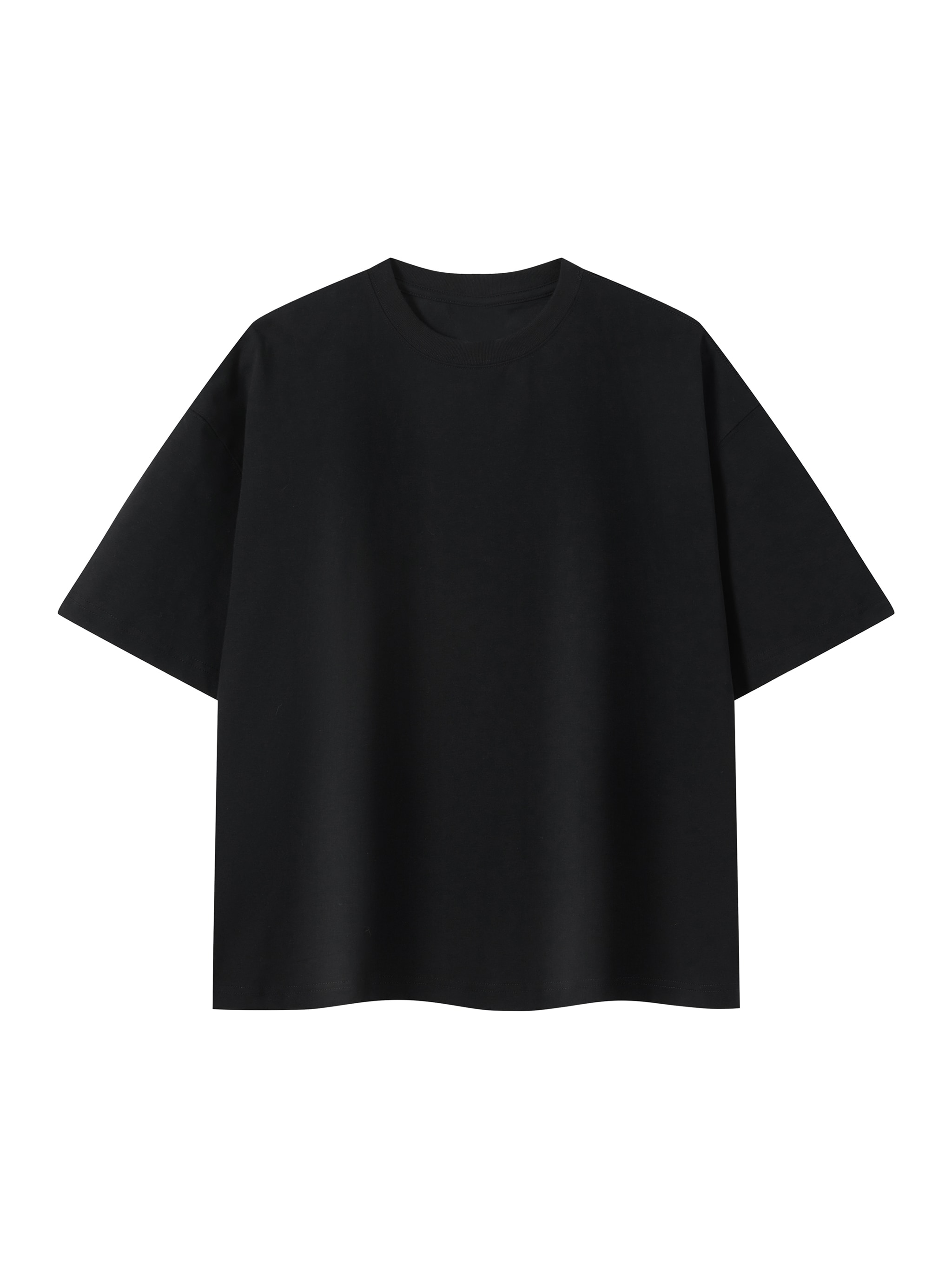 Boxy Oversized T-Shirt — Black