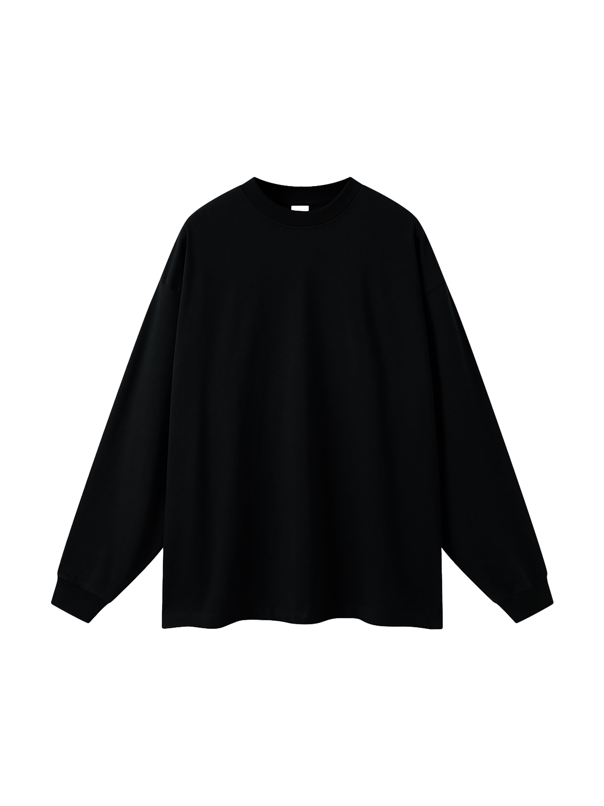 Oversized Long Sleeve T-Shirt — Black