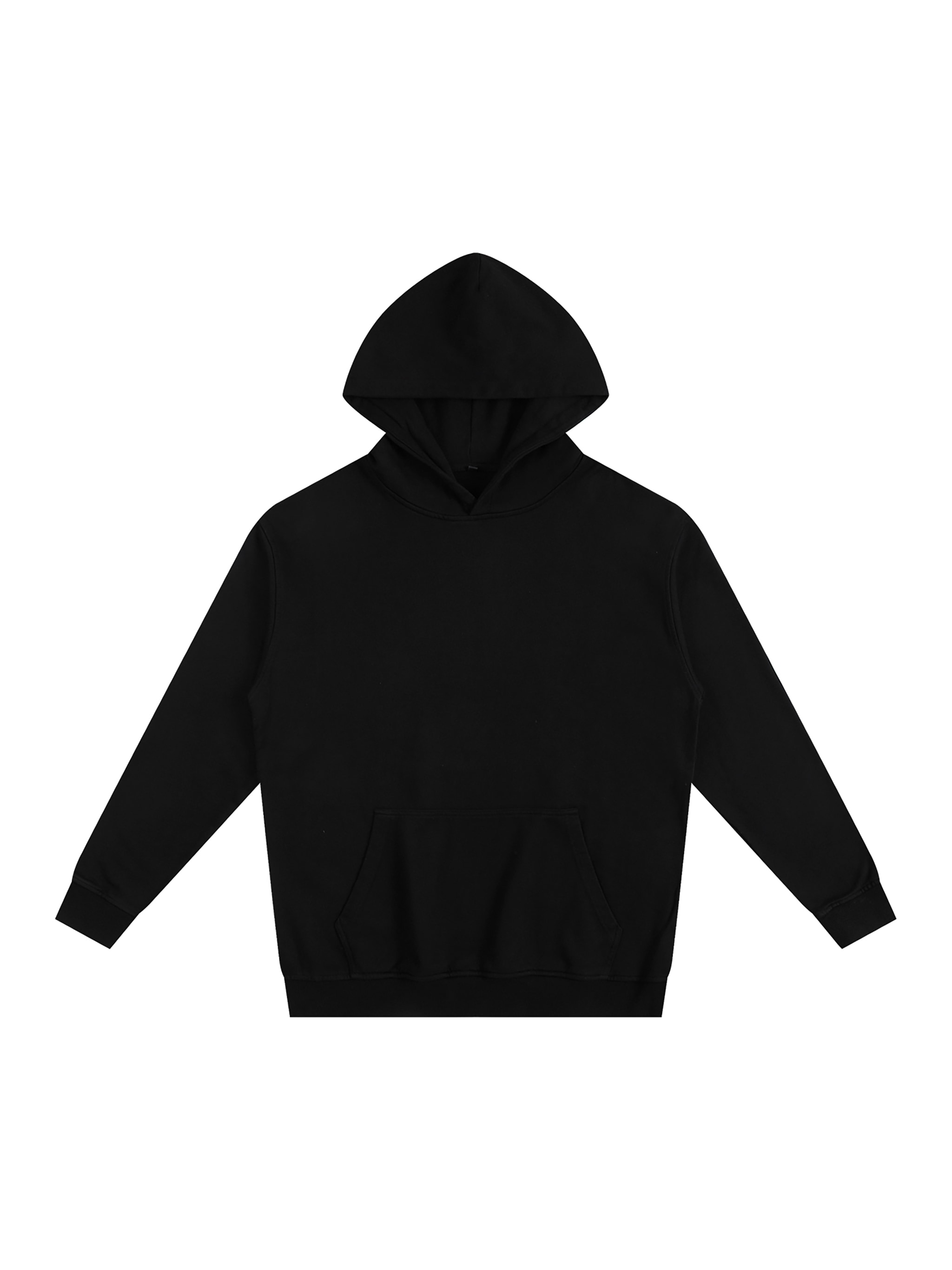 Oversized Essential Hoodie — Black