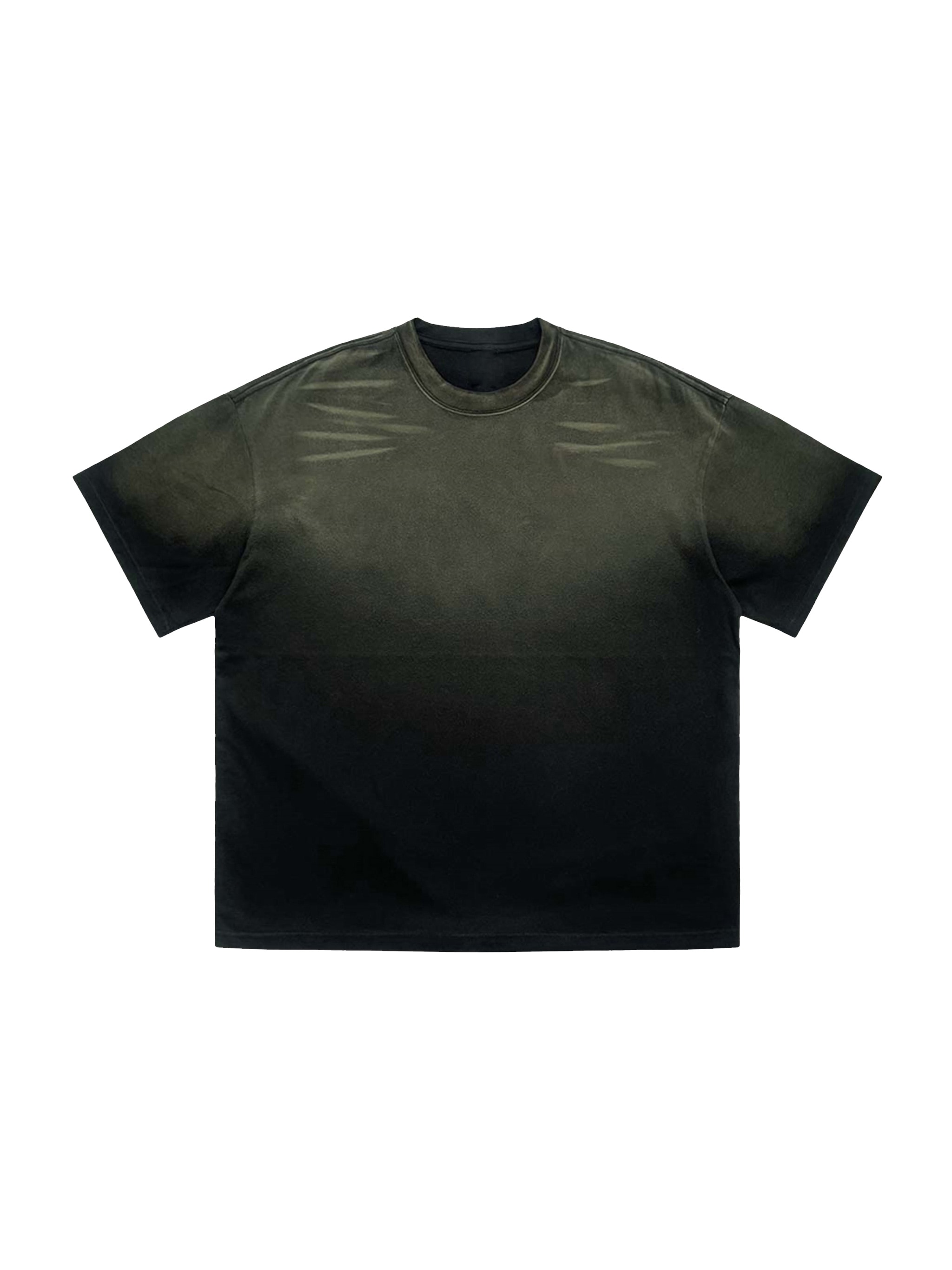 Washed Tiger Stripe T-Shirt — Black