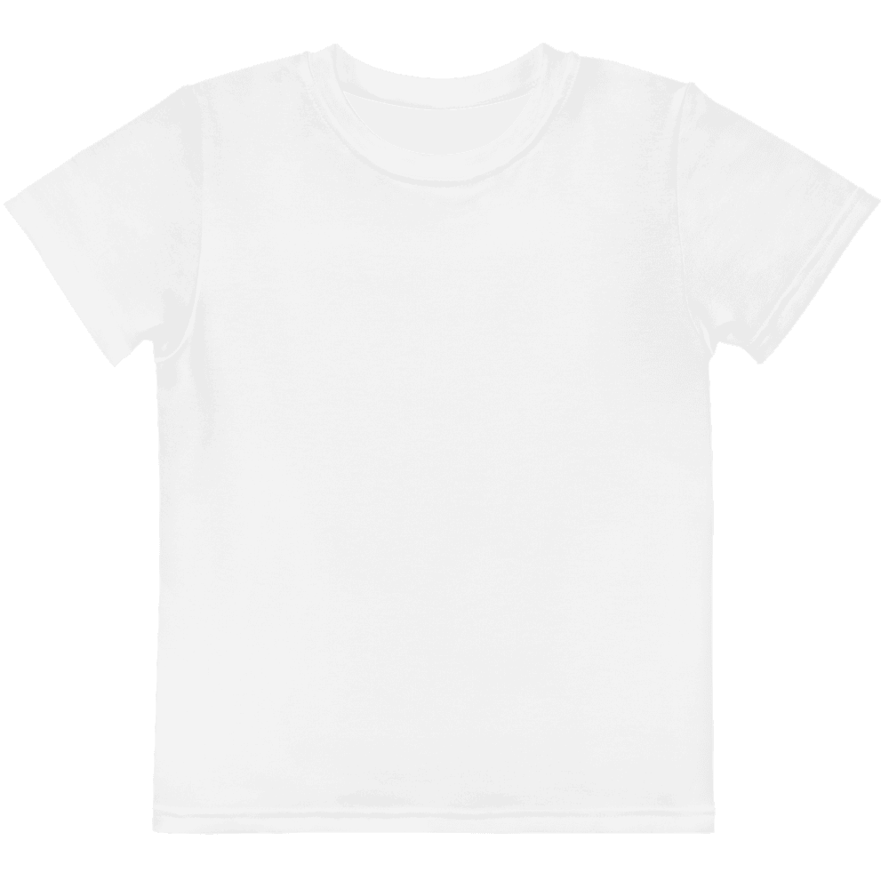 Kids All-Over Print T-Shirt — Flat lay · front_dtfabric