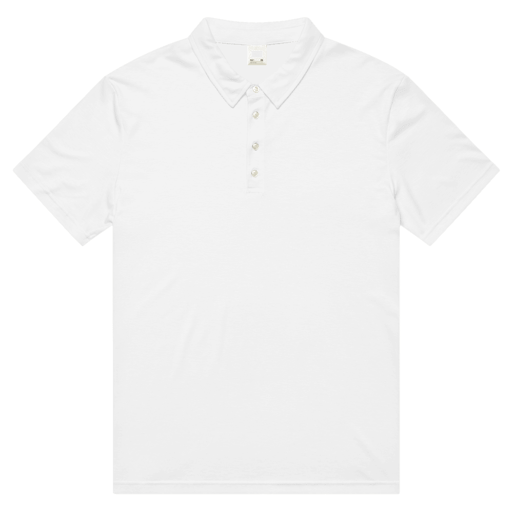 All-Over Print Slim Fit Polo Shirt — Flat lay · front