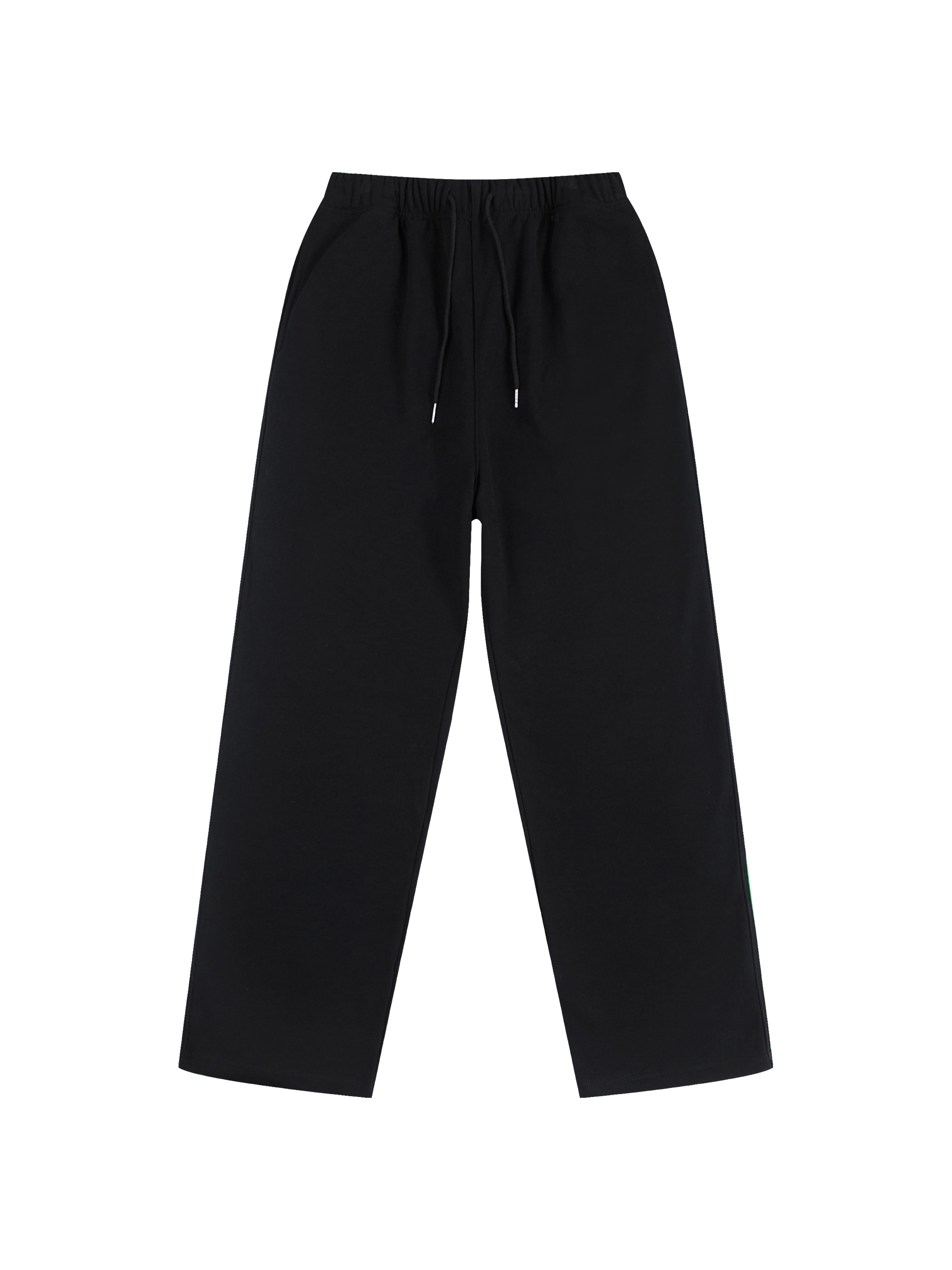 Heavyweight Fleece Straight Leg Pants — Black Beauty