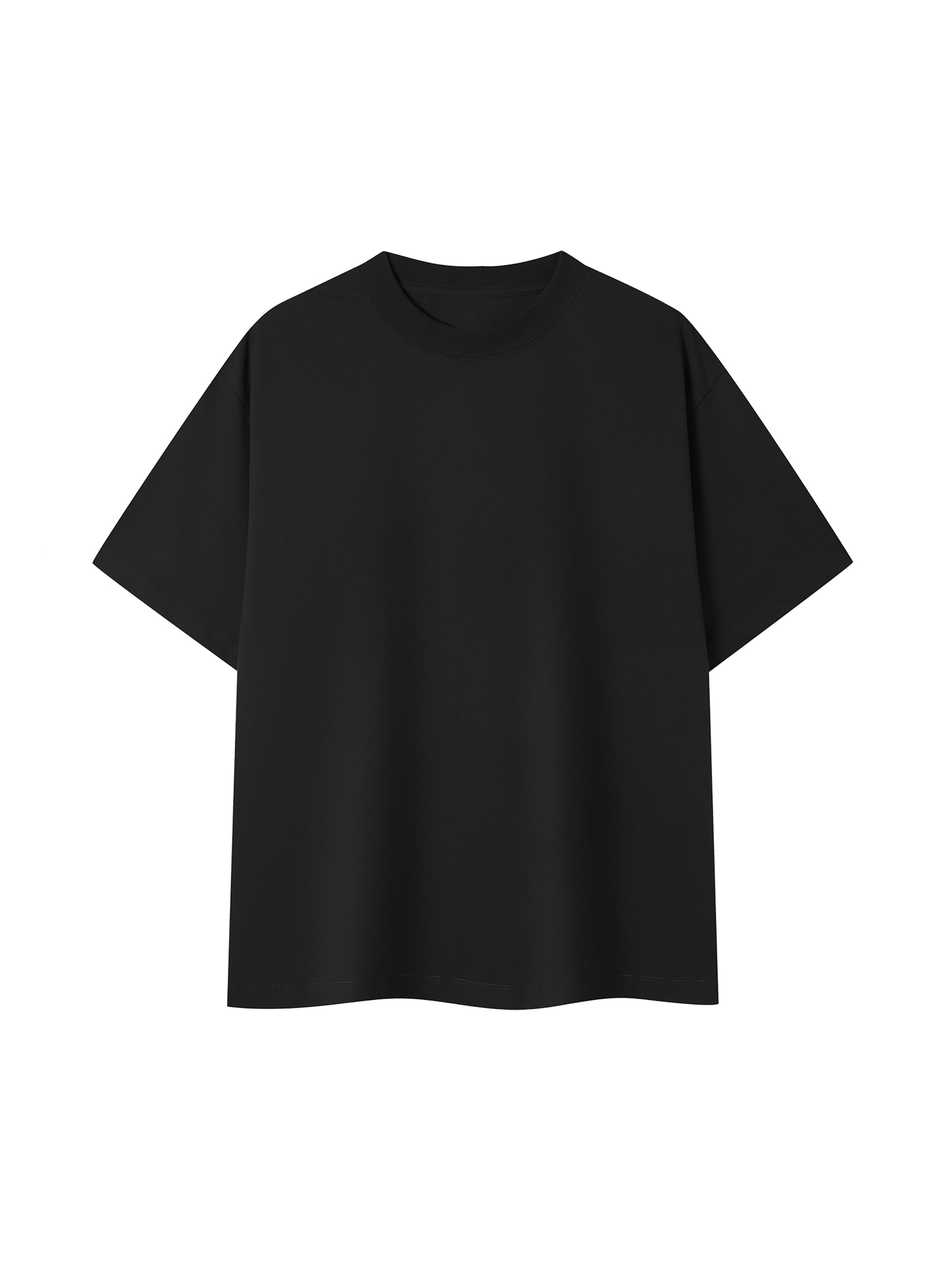 Unisex Quick-Dry Relaxed Fit T-Shirt — Black