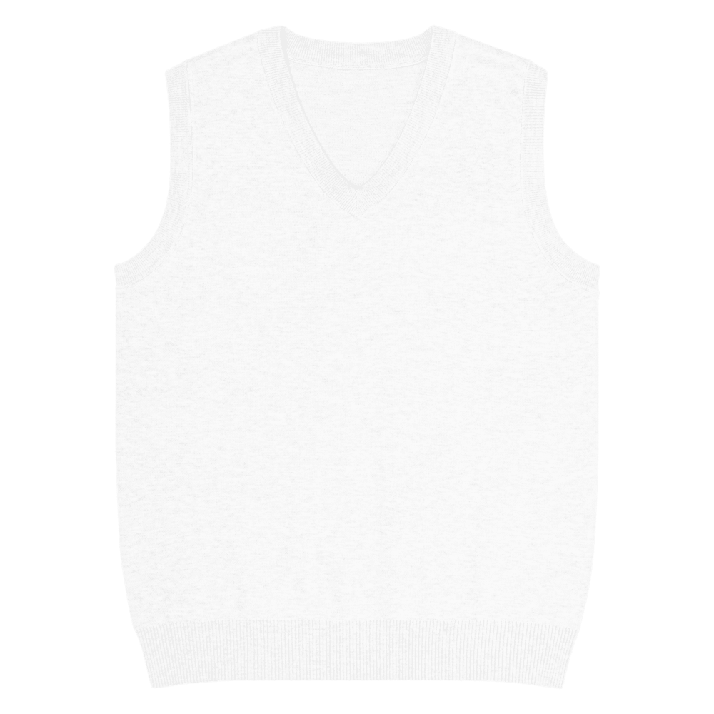 Unisex Knitted V-Neck Vest — Custom