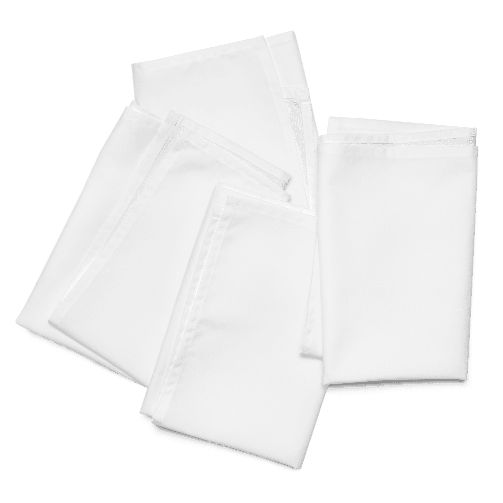 Custom Cloth Napkin Set — White
