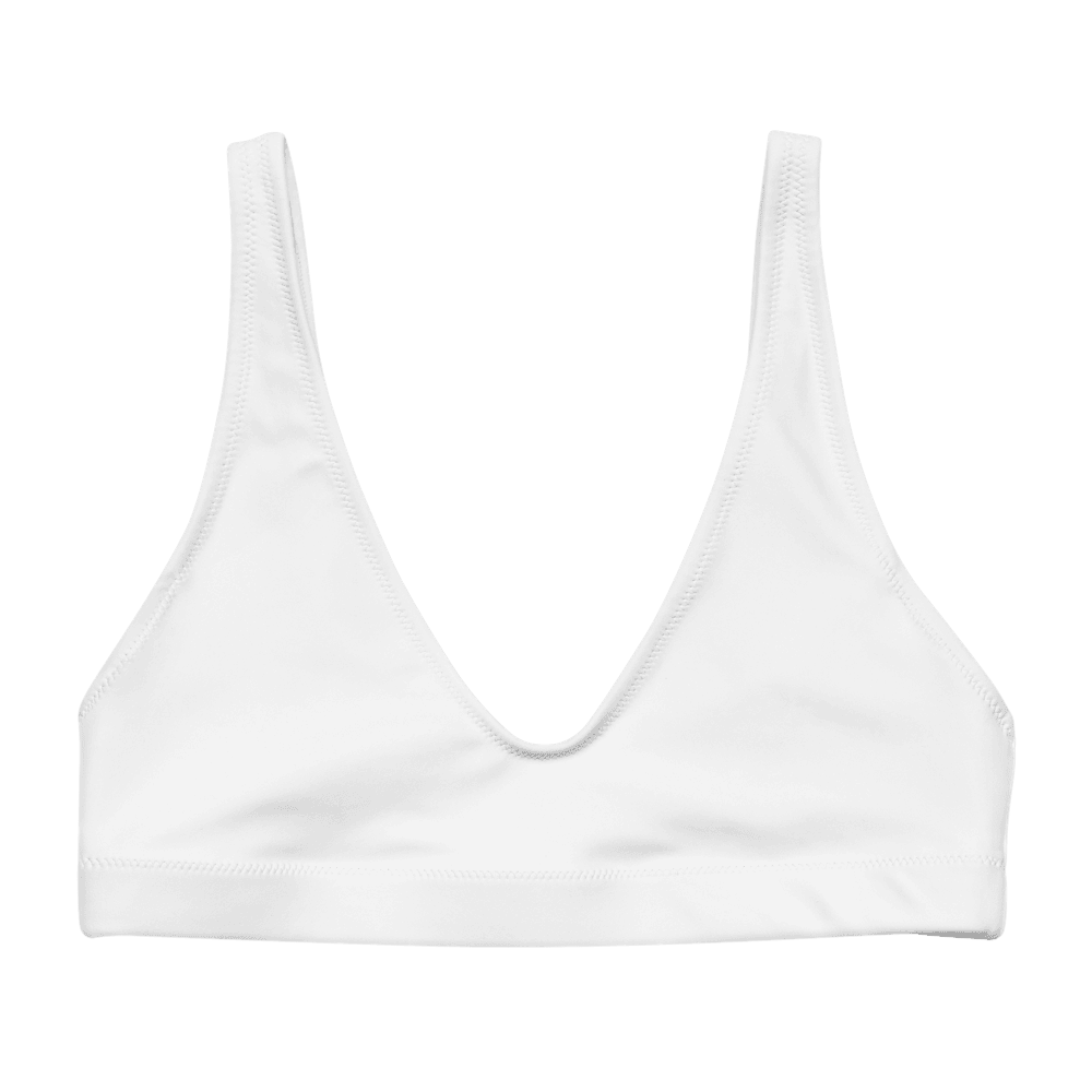 Recycled Padded Bikini Top — Flat lay · top_front