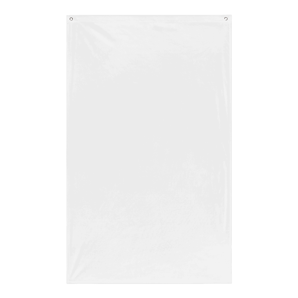 All-Over Print Flag — Flat lay · front