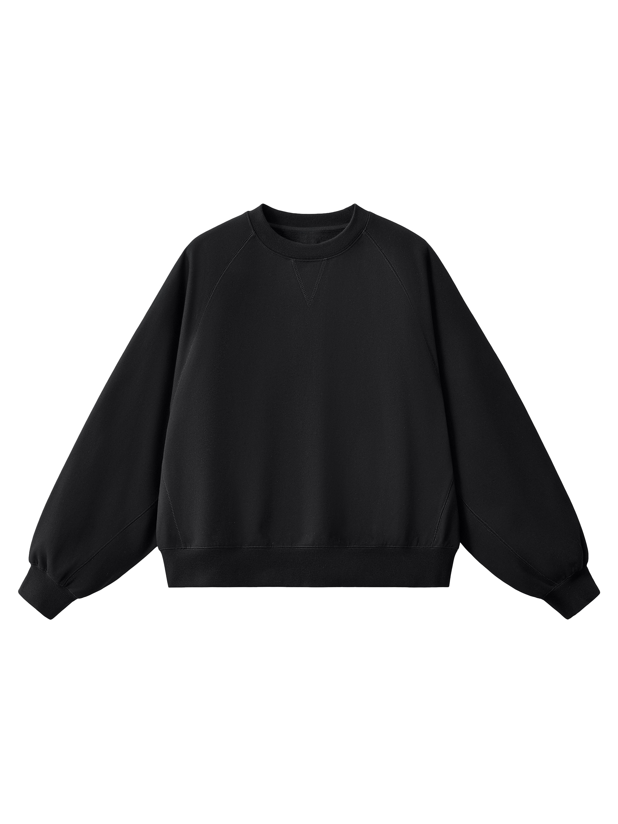 Heavyweight Dolman Sleeve Sweatshirt — Black