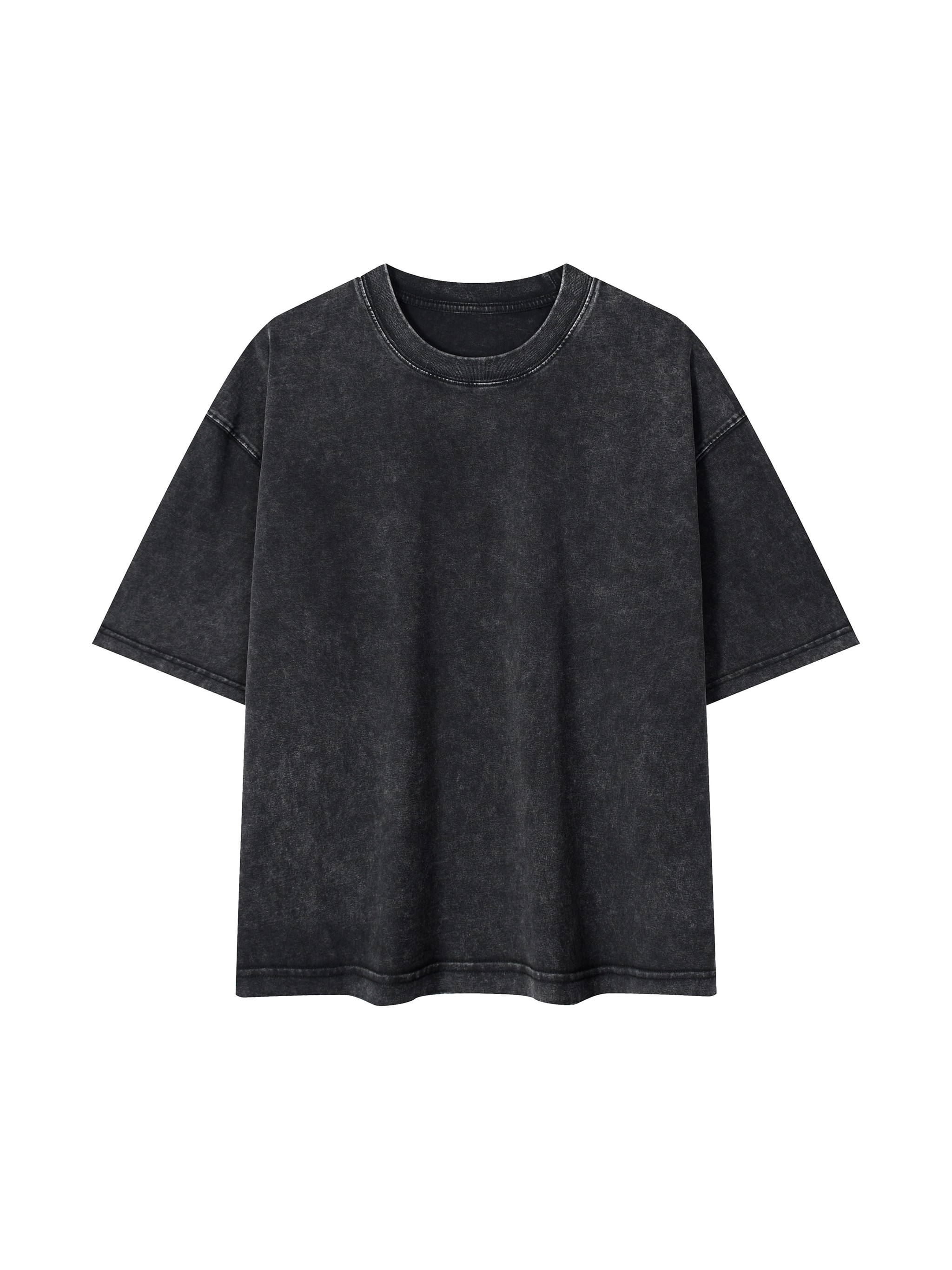 Mineral Wash Boxy T-Shirt — Black