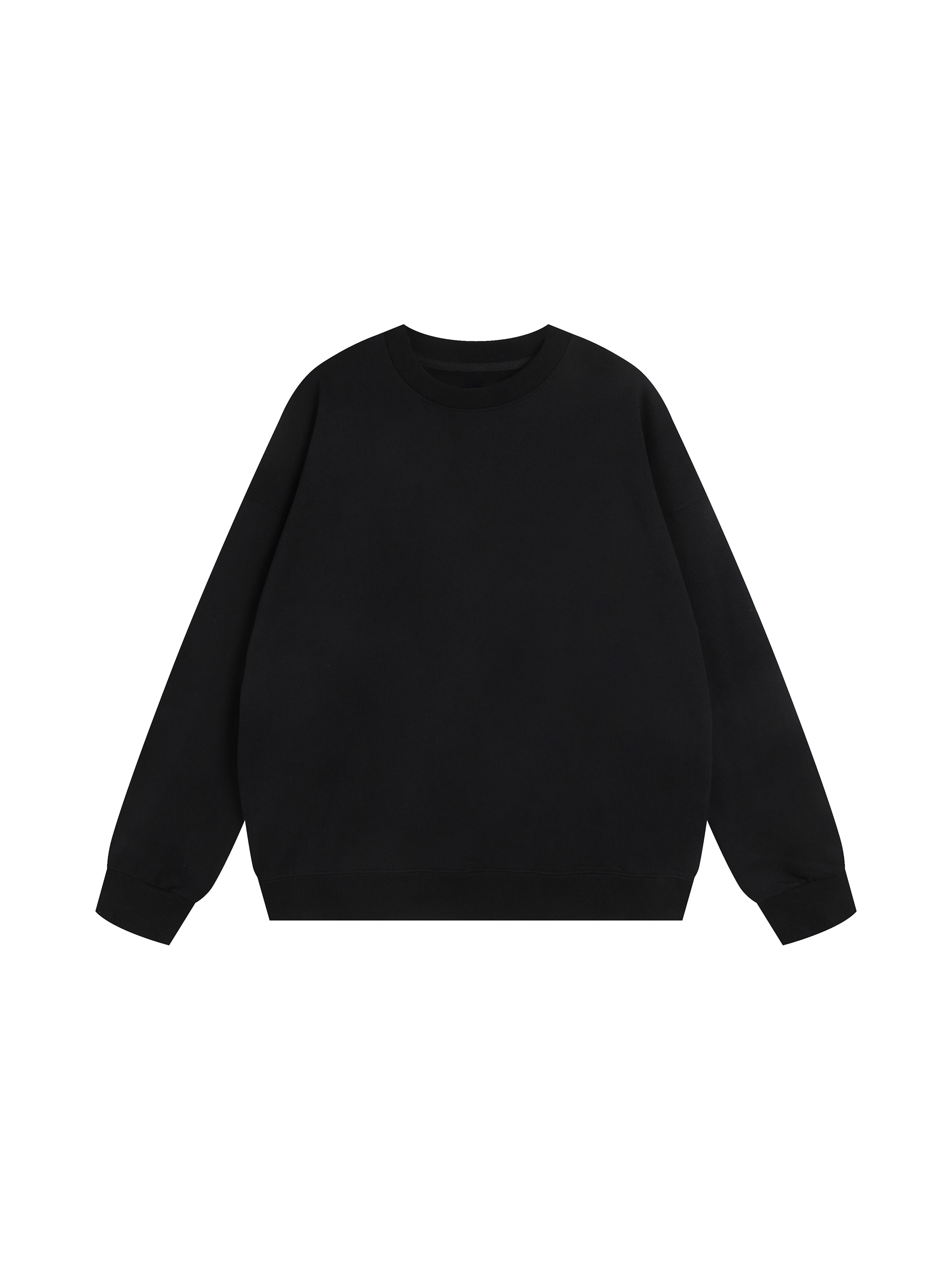 Heavyweight Essential Crewneck Sweatshirt — Black