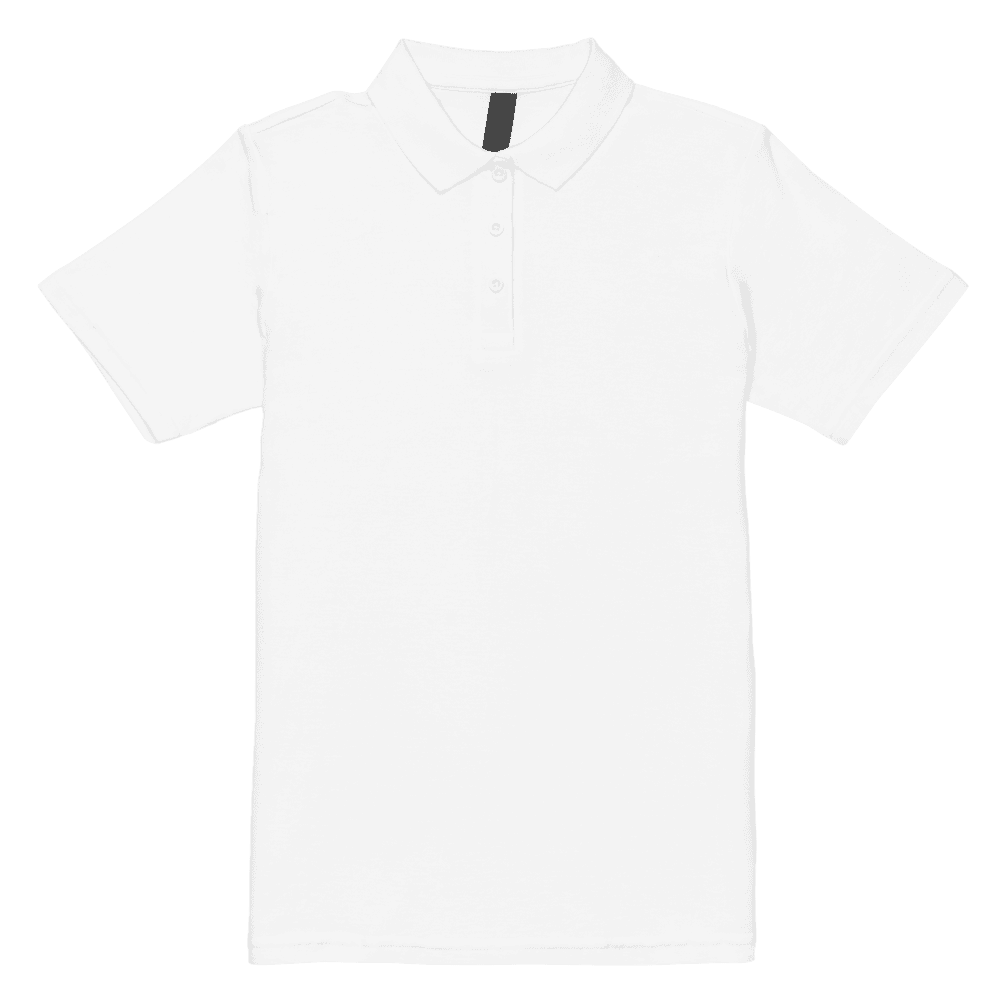 Women's Pique Polo Shirt — Black