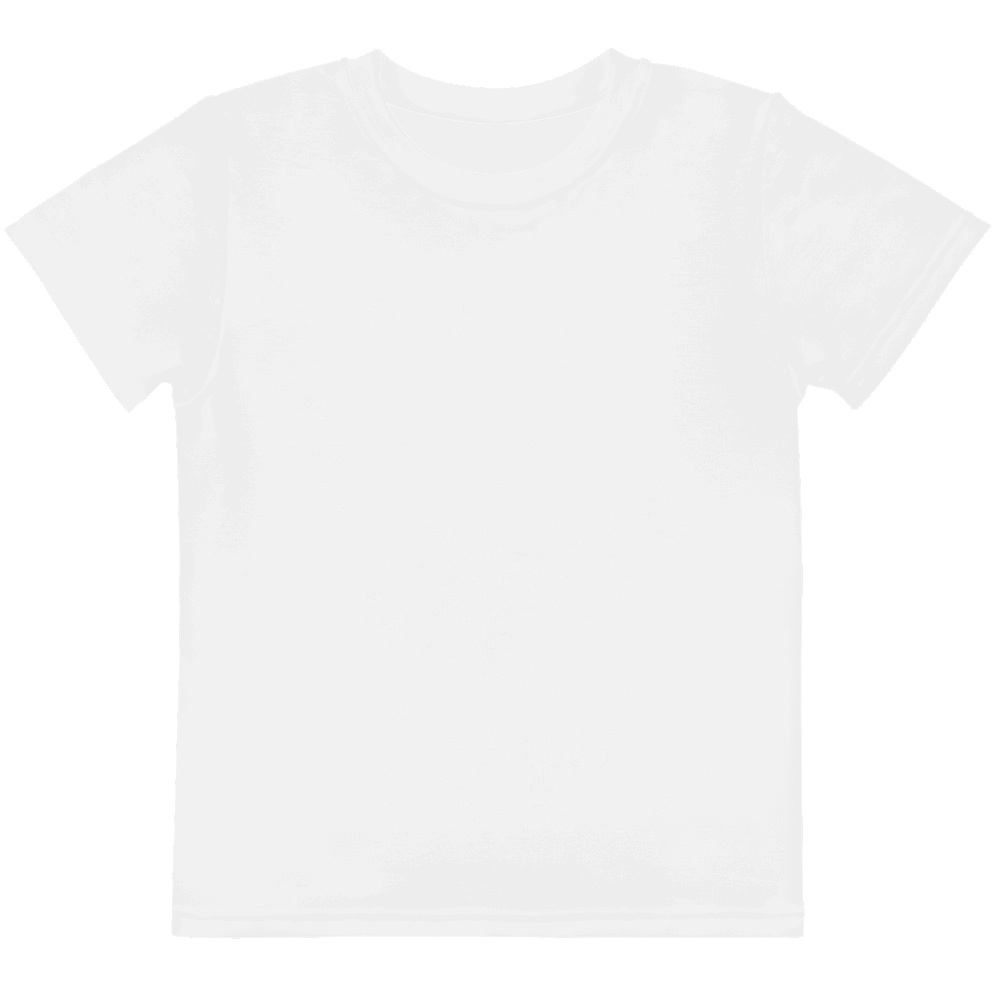 Kids' All-Over Print Crew Neck T-Shirt — Flat lay · front