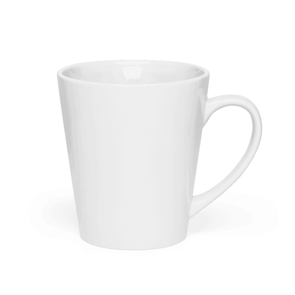 Custom Ceramic Latte Mug — White