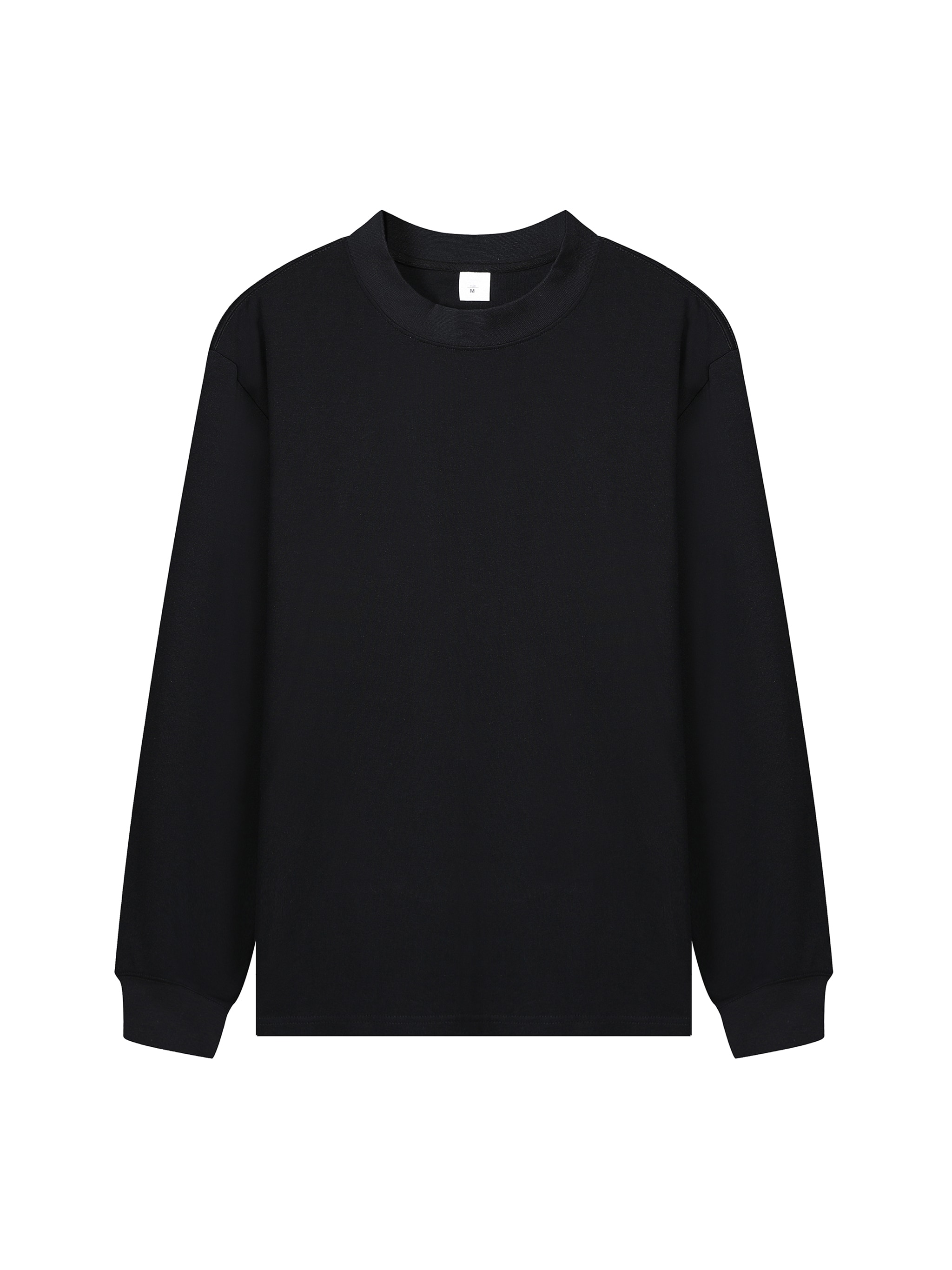 Mock Neck Sweatshirt — Black