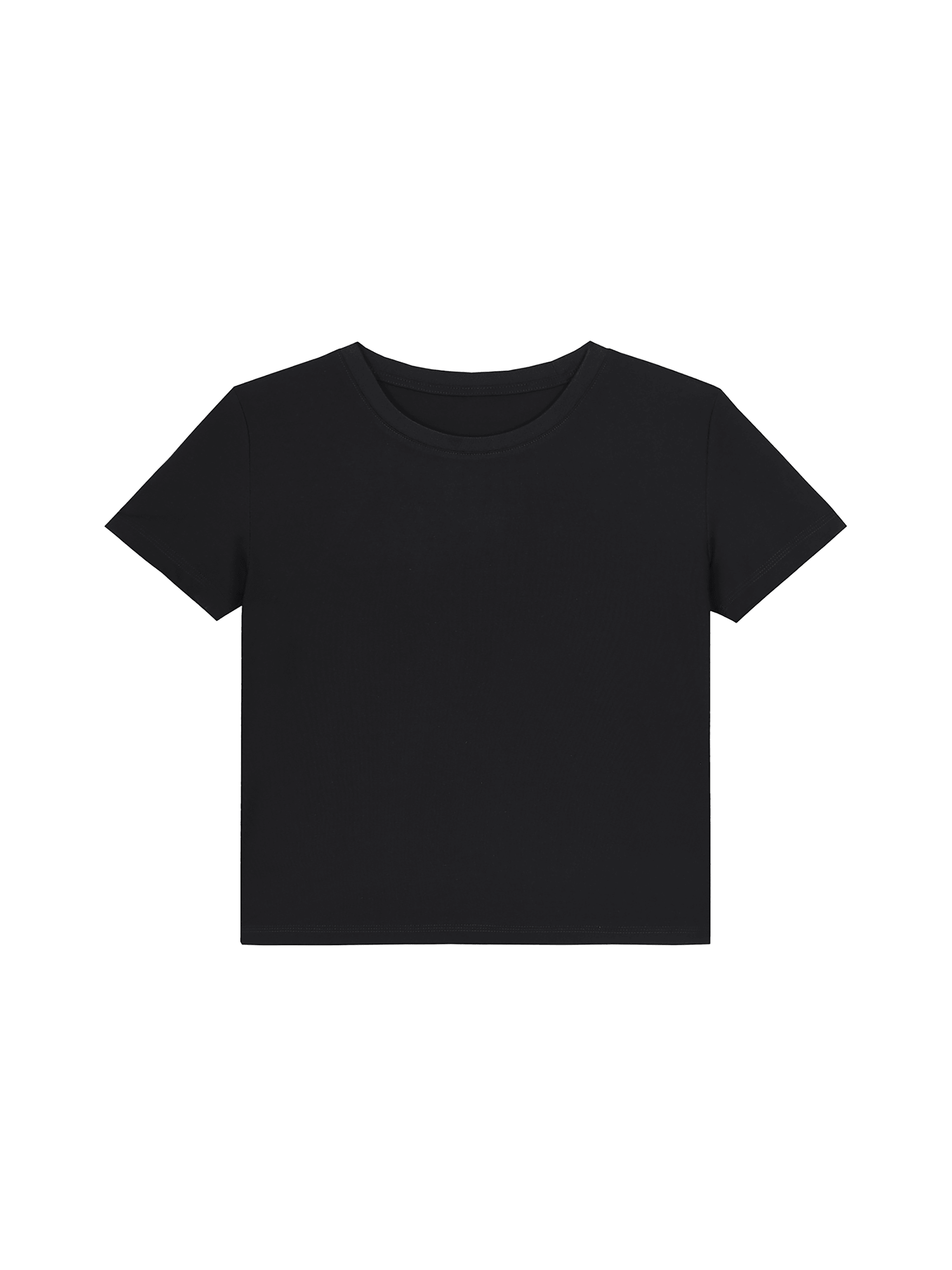 Mulberry Silk Blend T-Shirt — Black