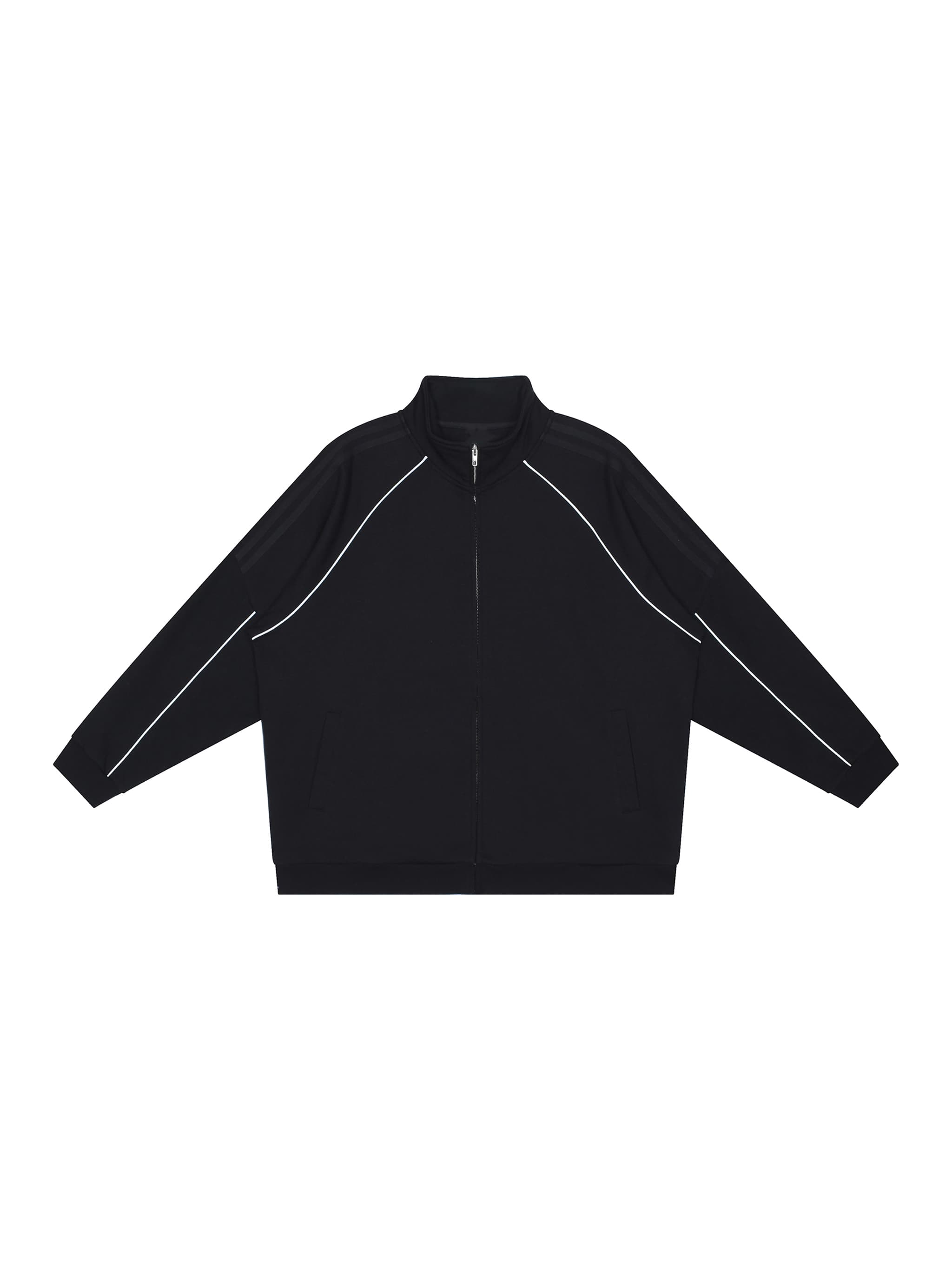 Custom Reflection Striped Raglan Jacket — Outerwear