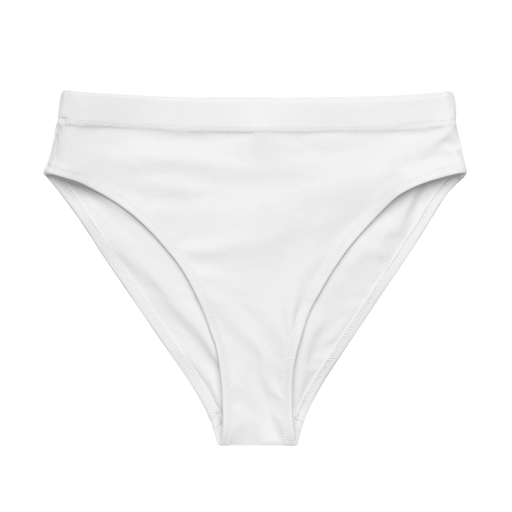 Recycled High-Waisted Bikini Bottom — Flat lay · bottom_front