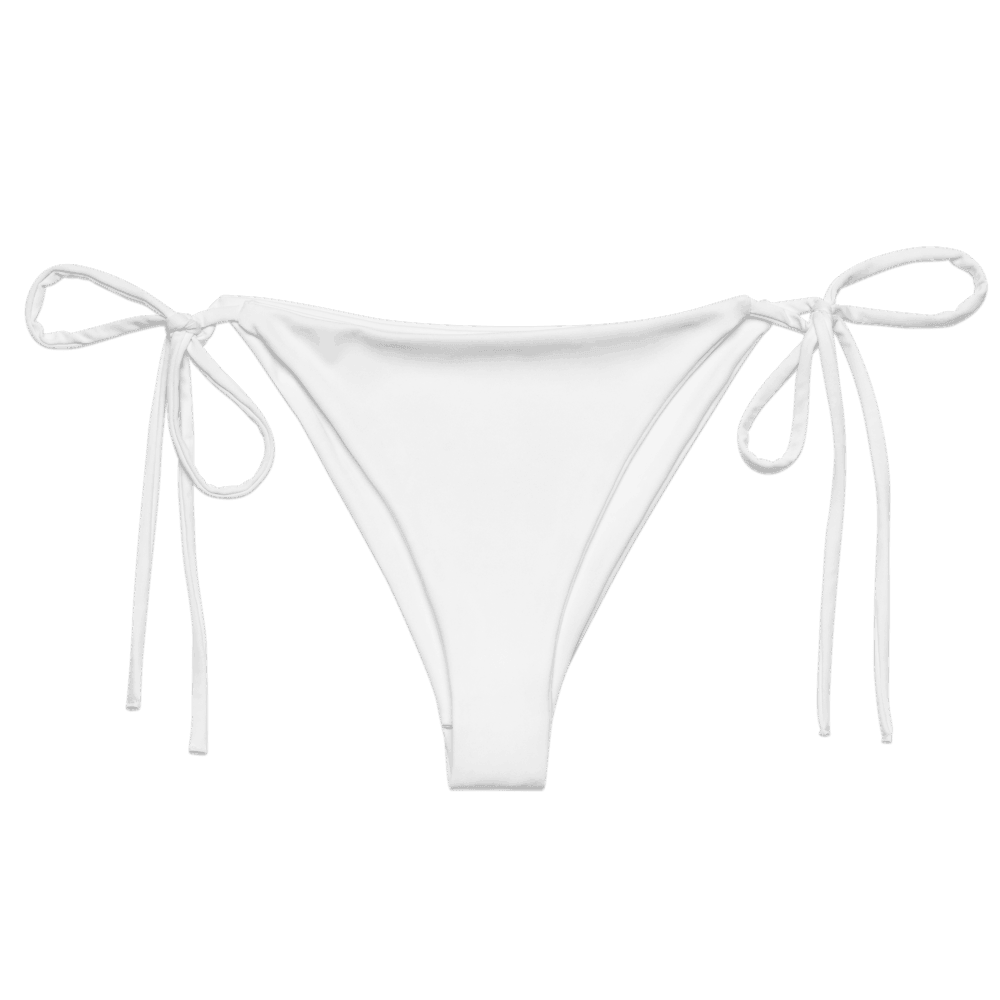 All-Over Print Recycled String Bikini Bottom — Flat lay · bottom