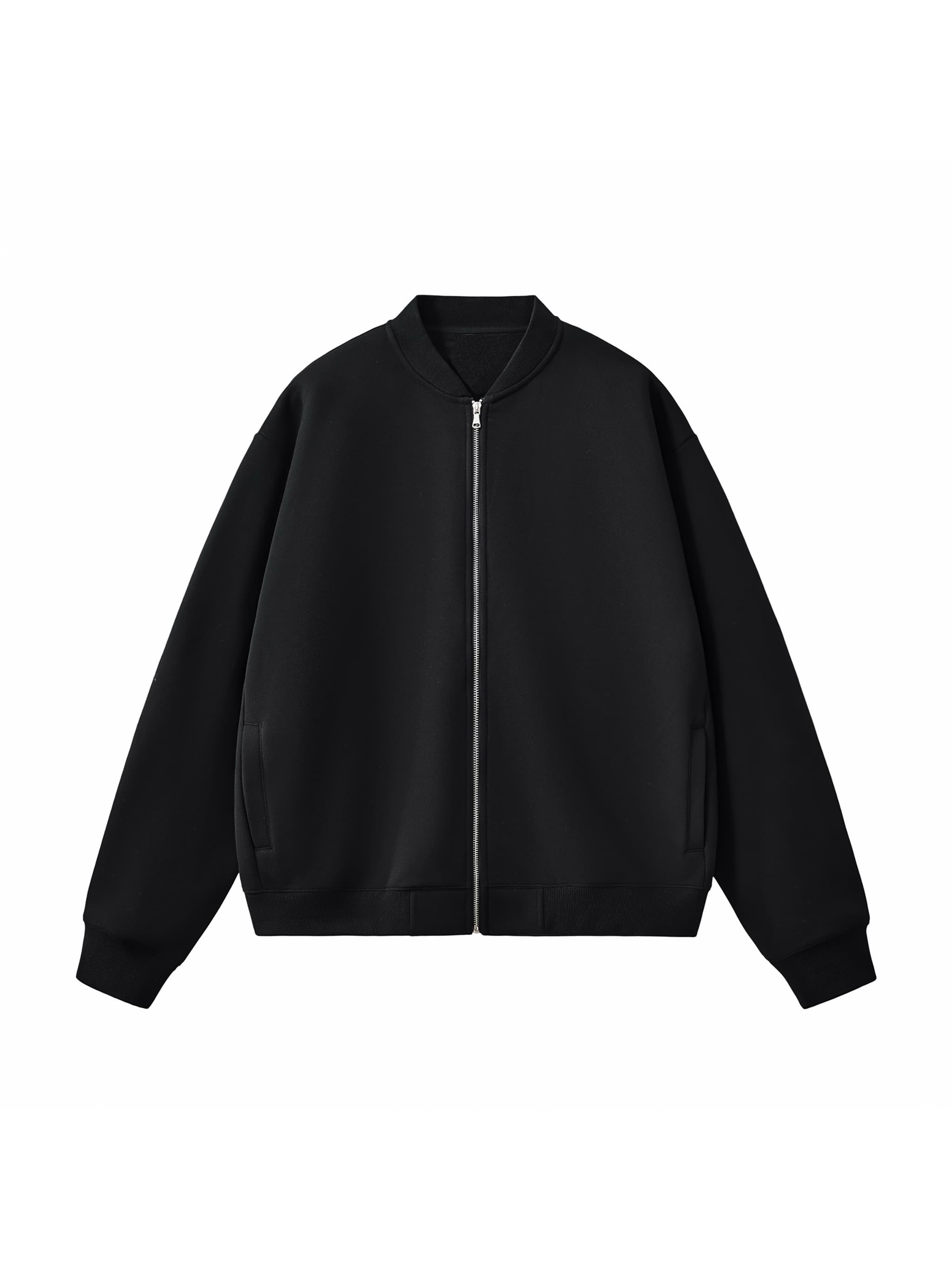 Custom Essential Zip-Up Varsity Jacket — Outerwear