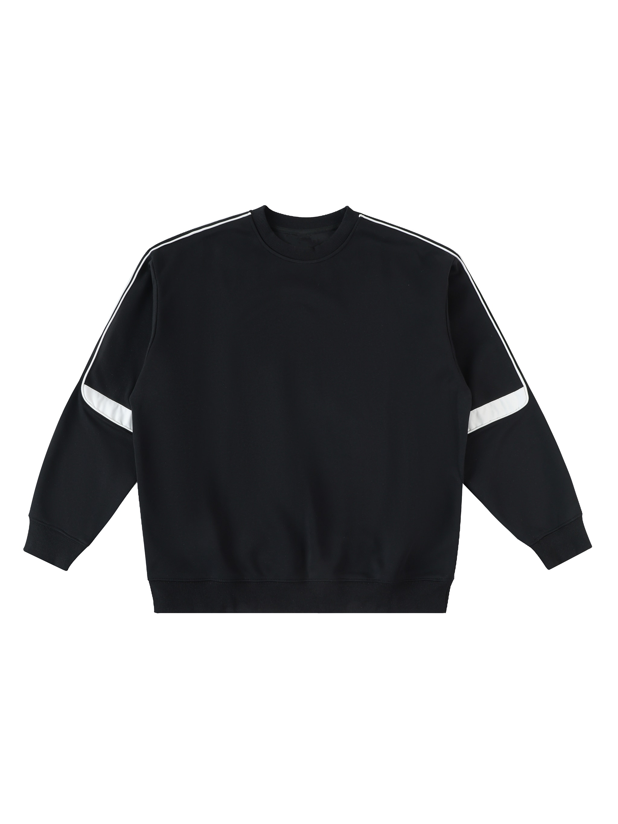 Oversized Crewneck Sweatshirt — Black