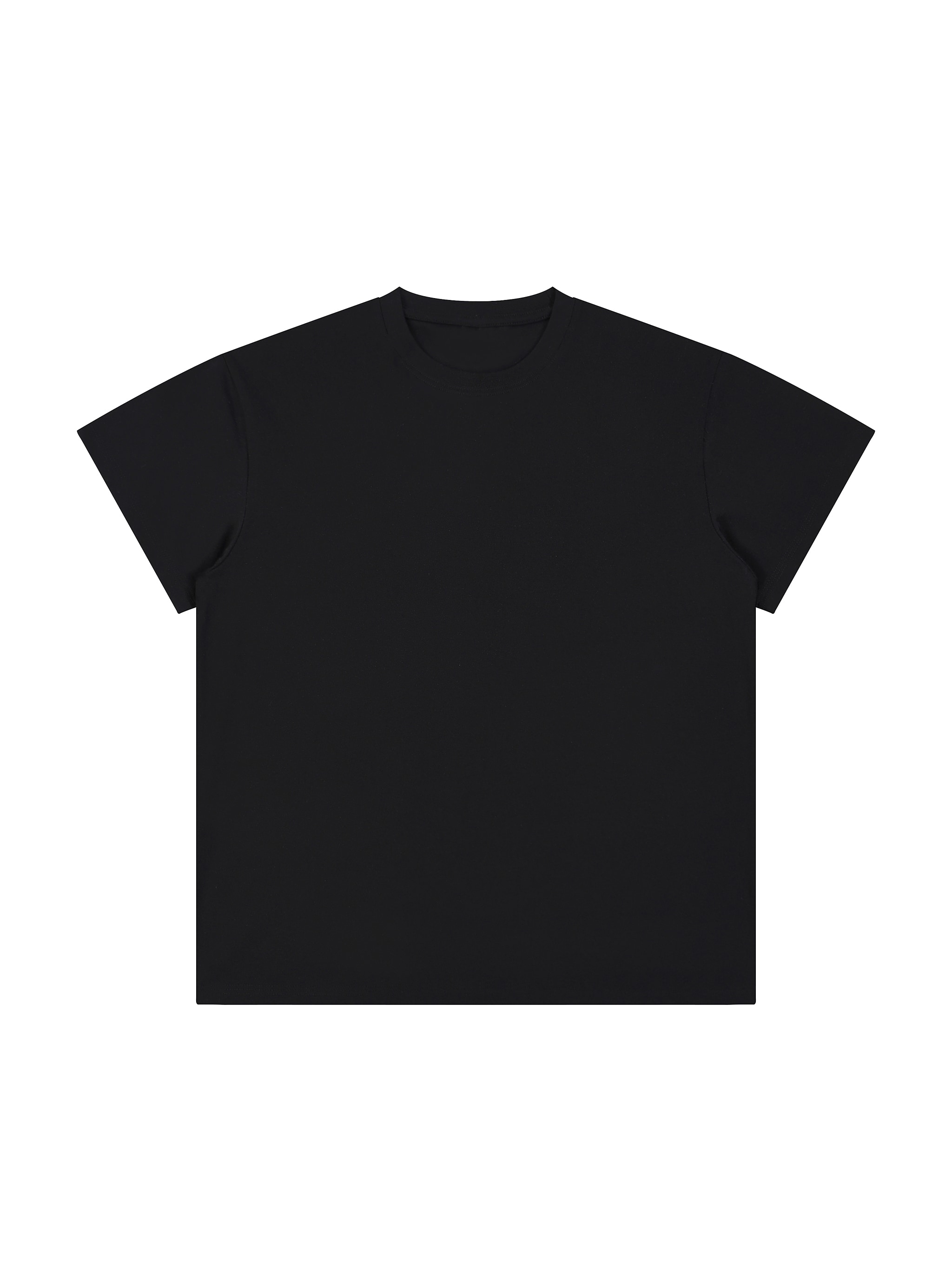 Lightweight Cotton T-Shirt — Black