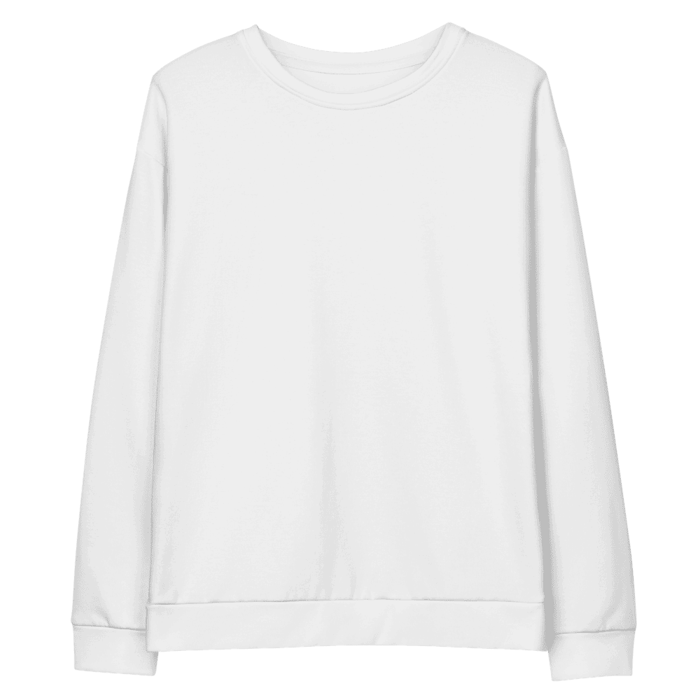 All-Over Print Cotton Sweatshirt — Flat lay · front_dtfabric