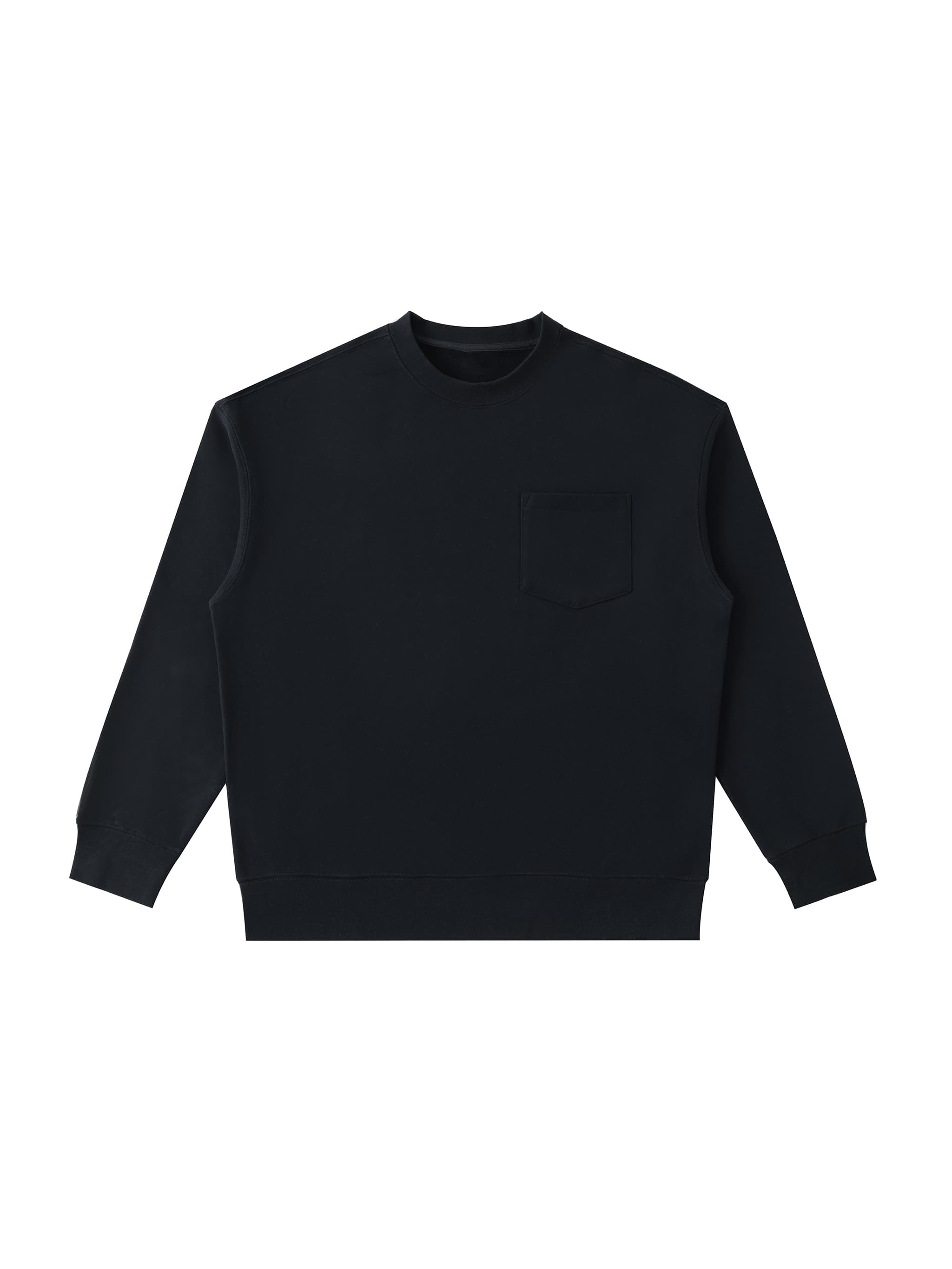 Custom Heavyweight Patch Pocket Crewneck Sweatshirt — Sweatshirts
