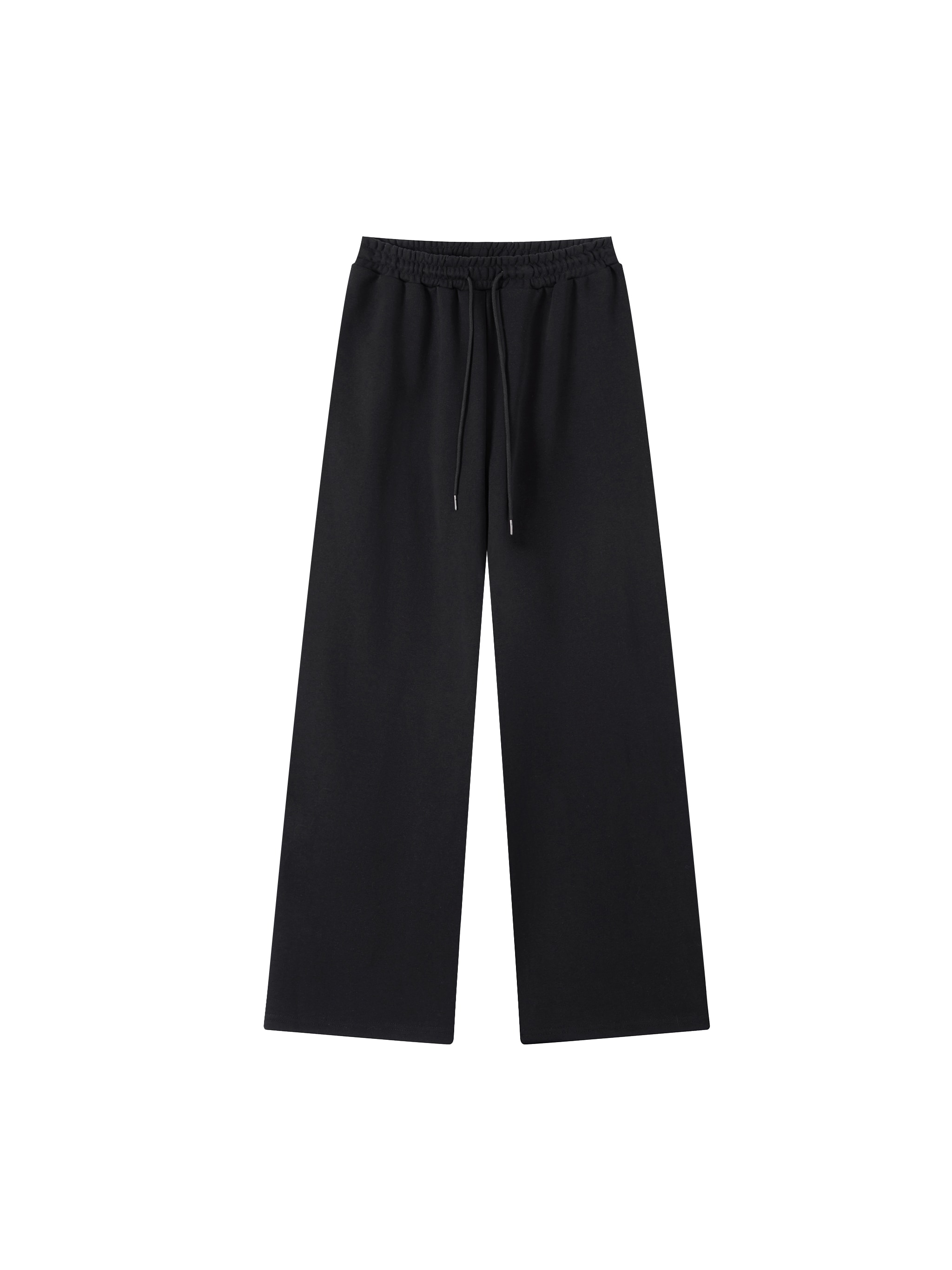 Straight-Leg Sweatpants — Black