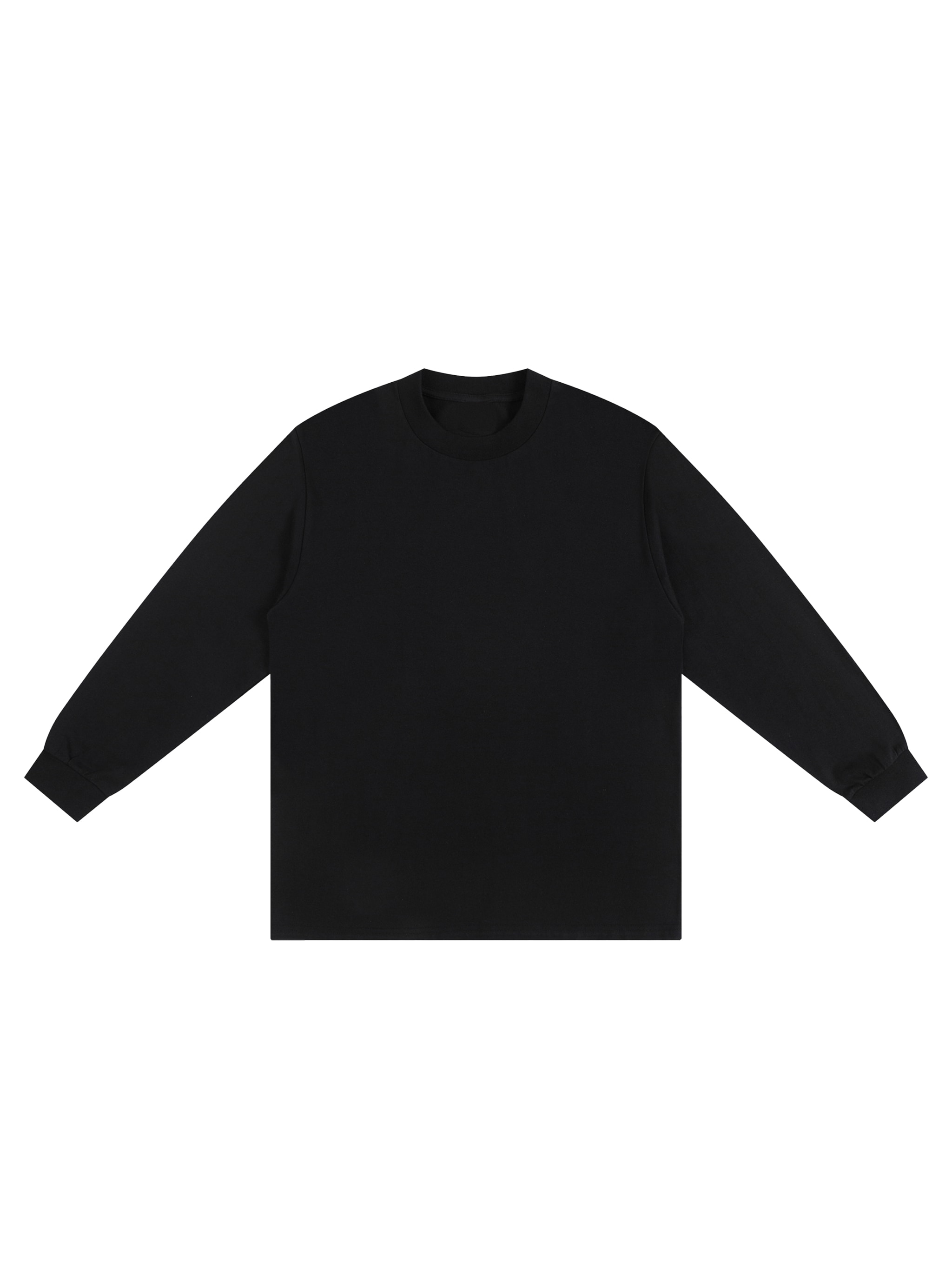 Heavyweight Drop Shoulder Long Sleeve — Black