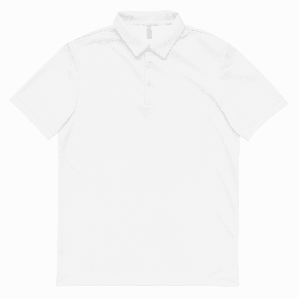 Unisex Space-Dyed Polo Shirt — Black Melange