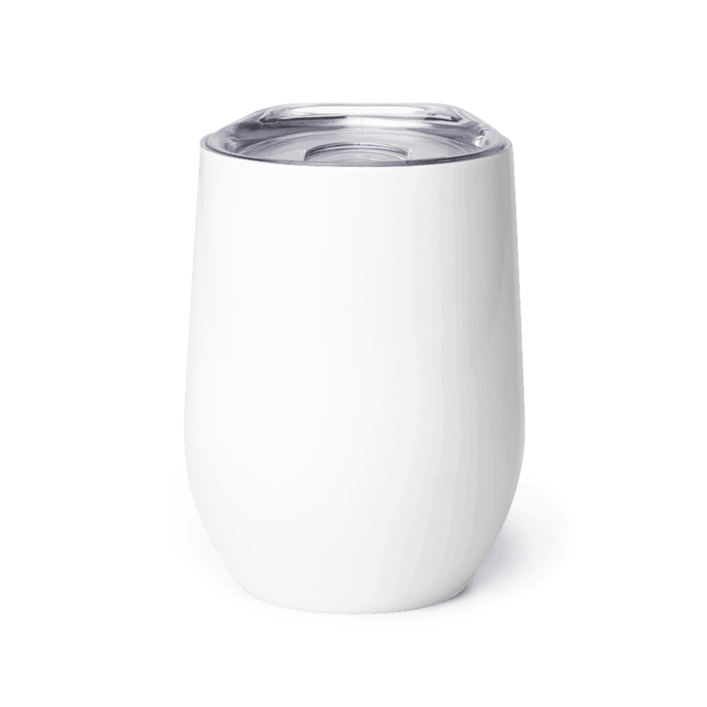 Custom Wine Tumbler — White