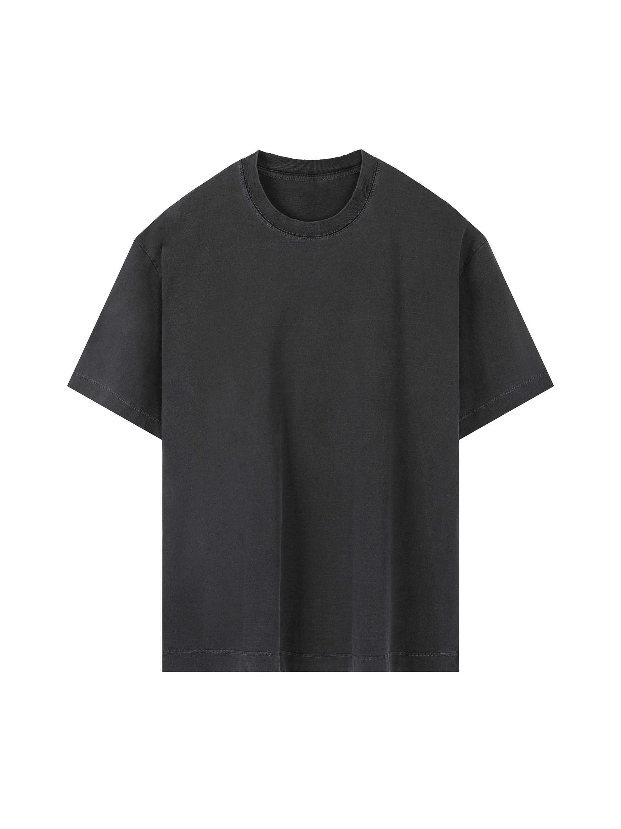 Vintage Washed Oversized T-Shirt — Black