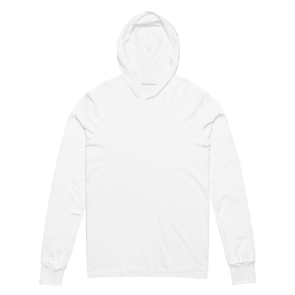 Unisex Hooded Long Sleeve Tee — Black