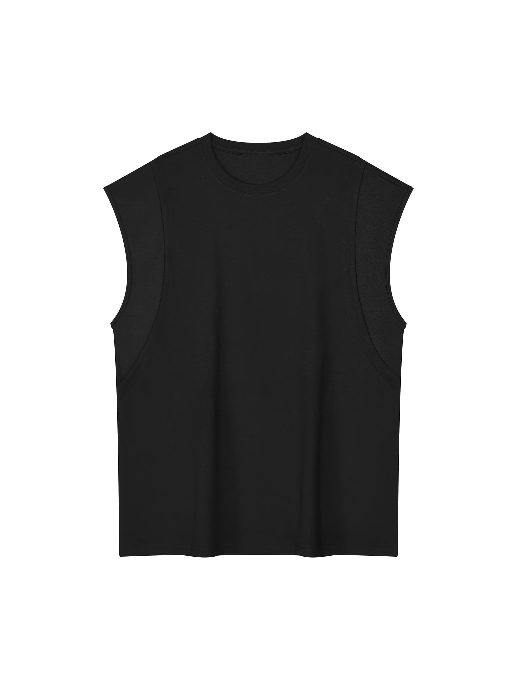 Custom Spliced Panel Muscle Tee — T-Shirts