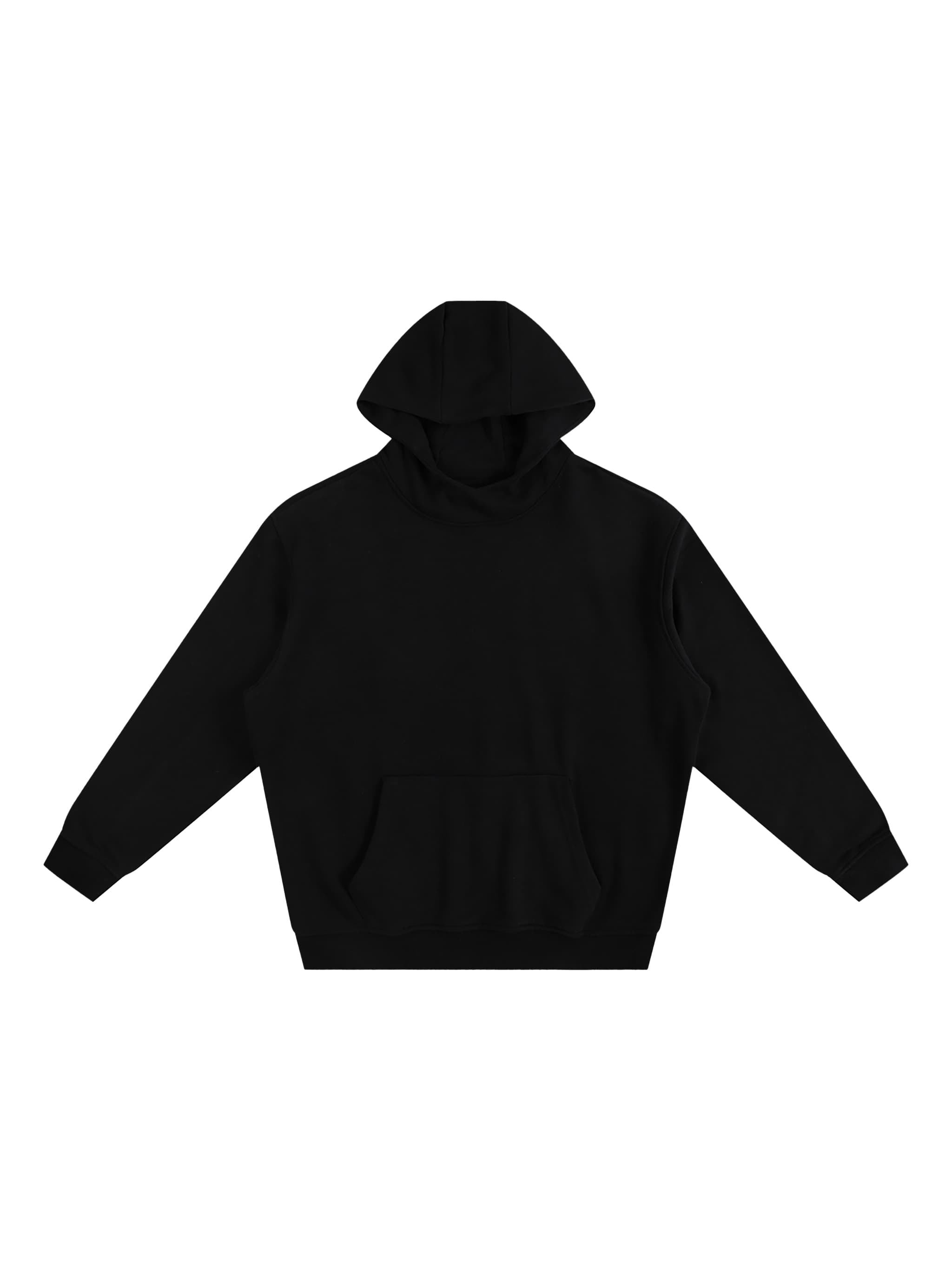 Custom High-Neck Fleece Hoodie — Hoodies