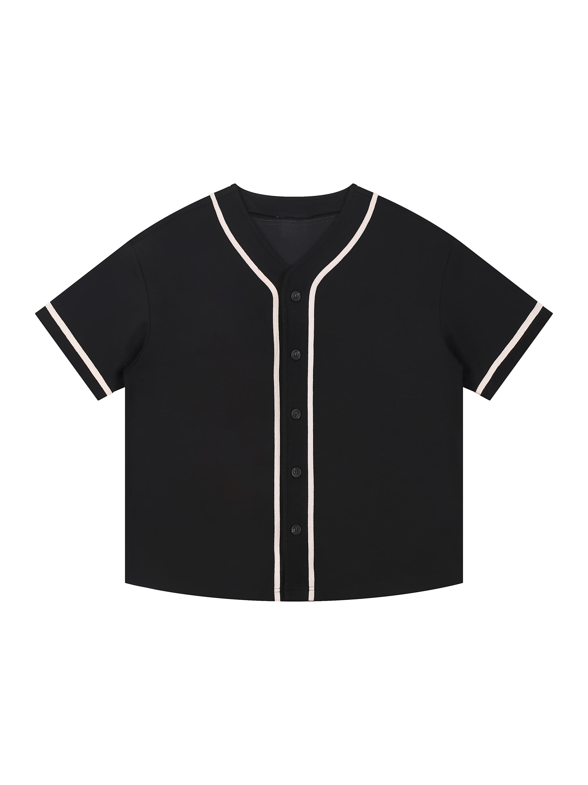 Custom Contrast Piped Button-Up Jersey — Activewear