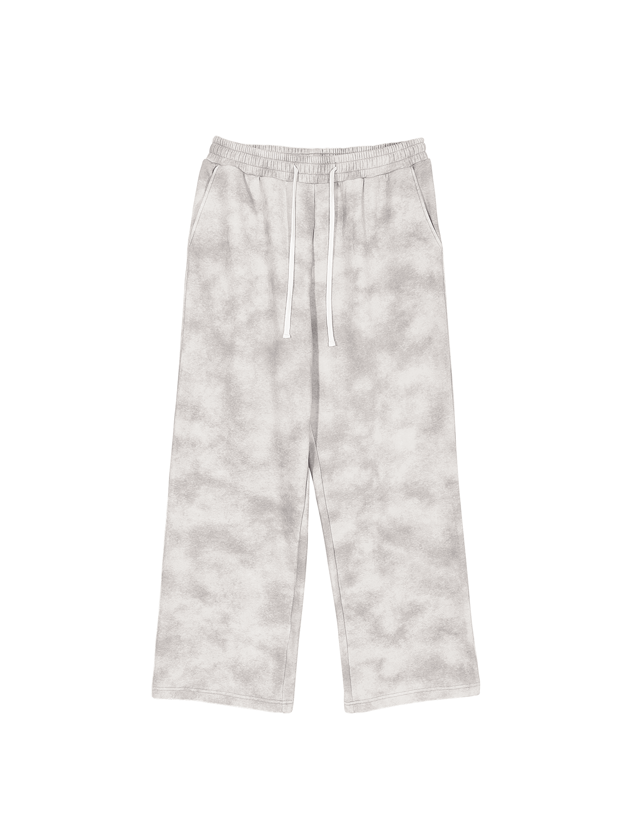 Heavyweight Fleece Sweatpants — Flower gray