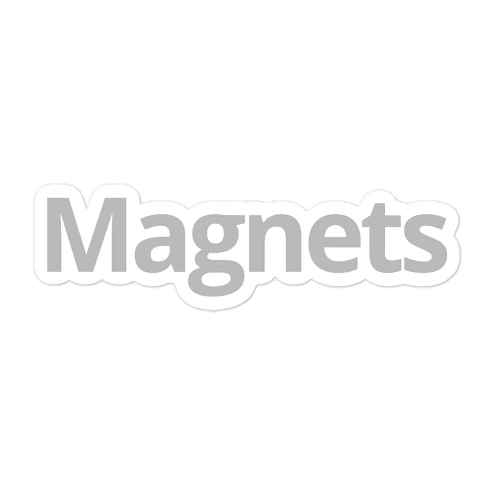Custom Die-Cut Magnets — White