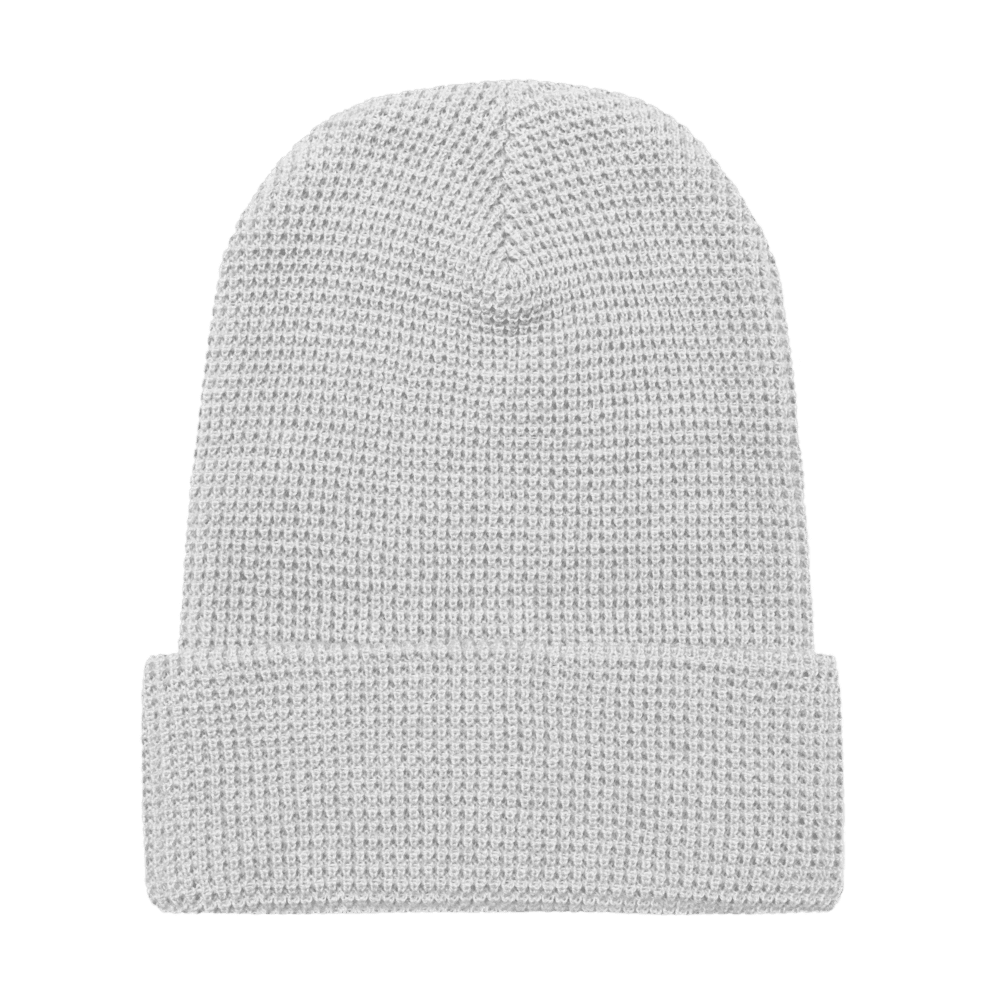 Waffle Knit Beanie — front · Birch