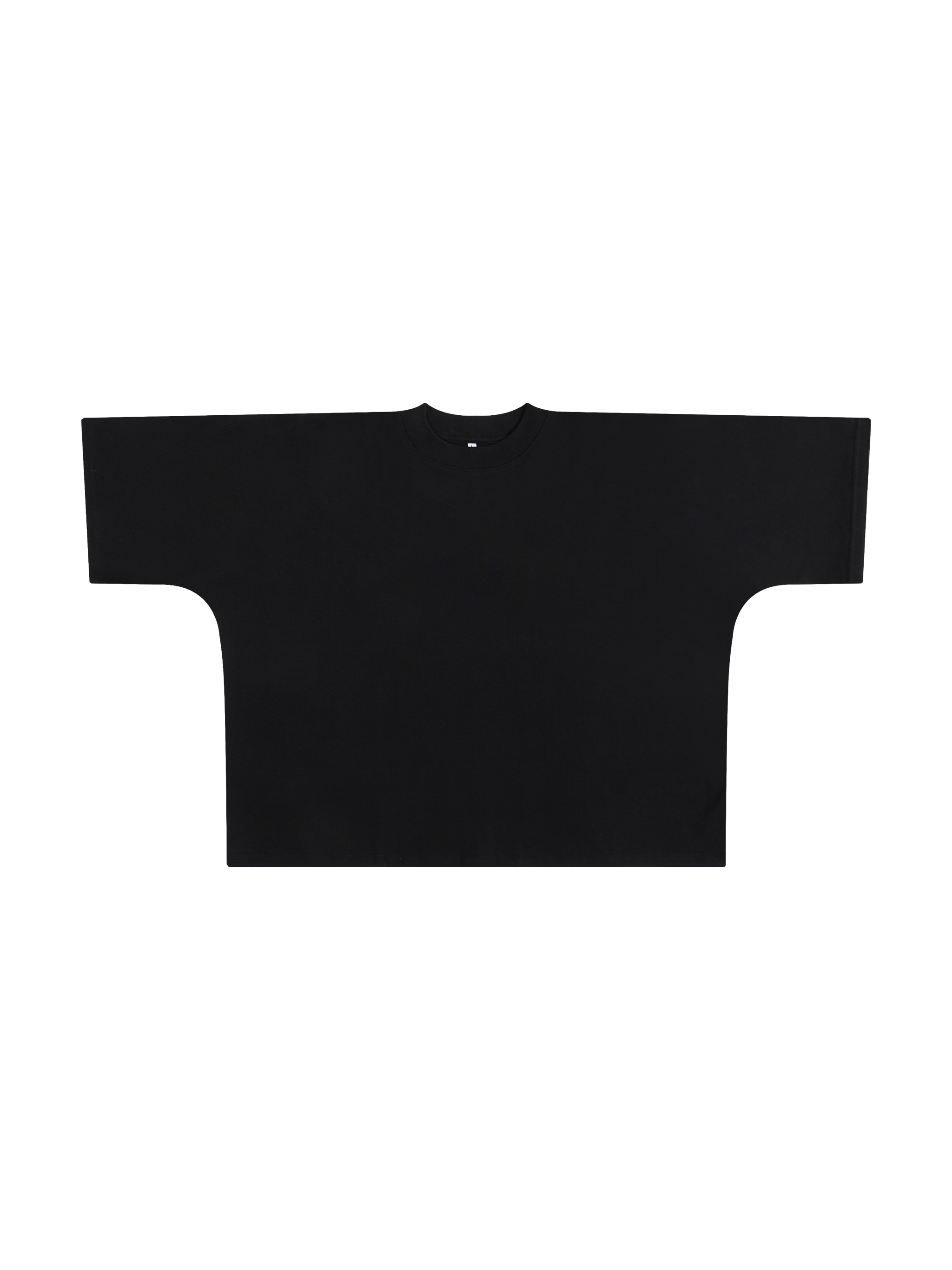 Oversized Boxy T-Shirt — Black