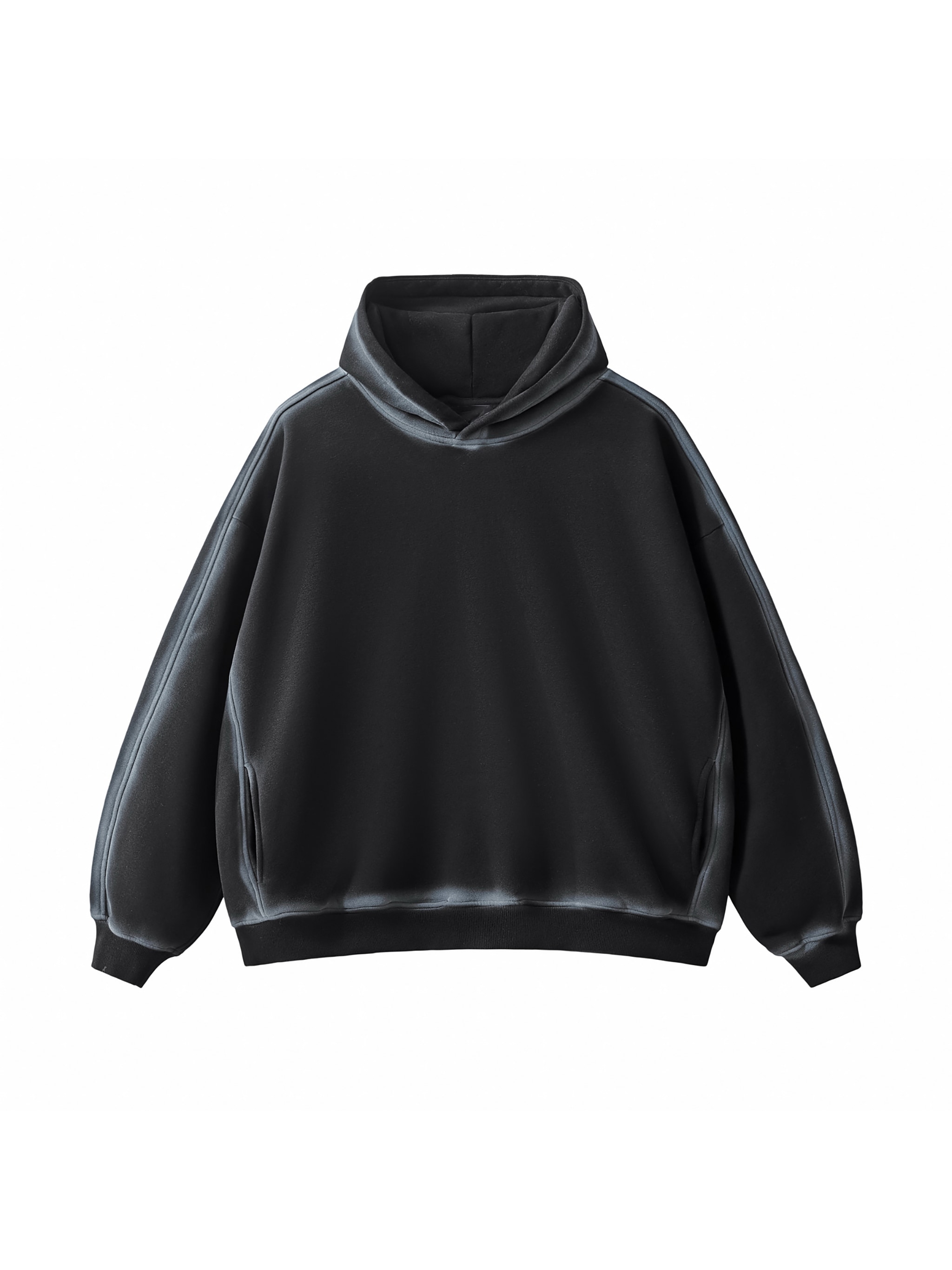 Sunfaded Fleece Hoodie — Washed Black