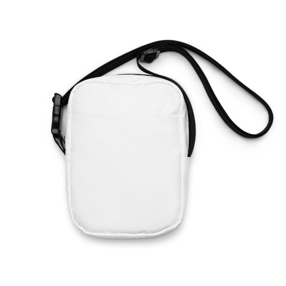 All-Over Print Utility Crossbody Bag — Flat lay · label_inside