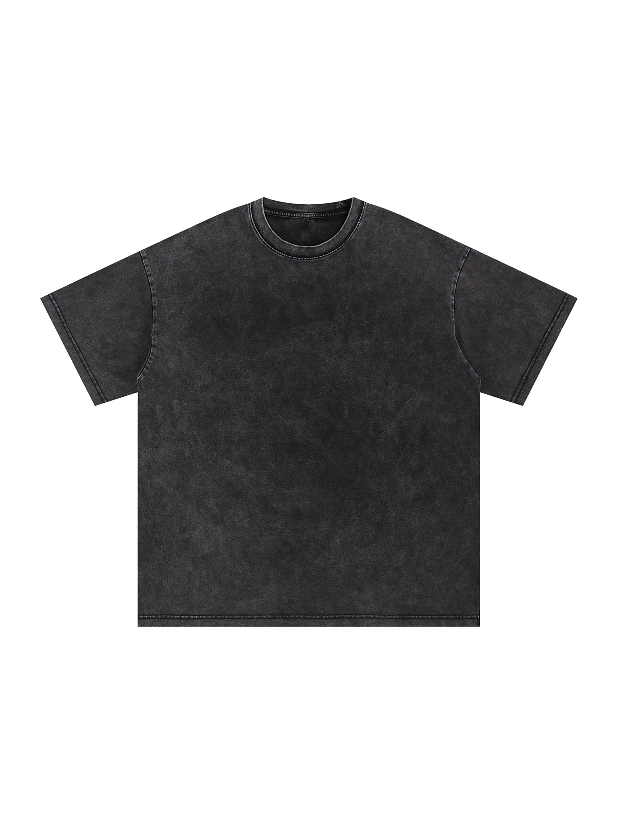 Snow Washed Oversized T-Shirt — Black