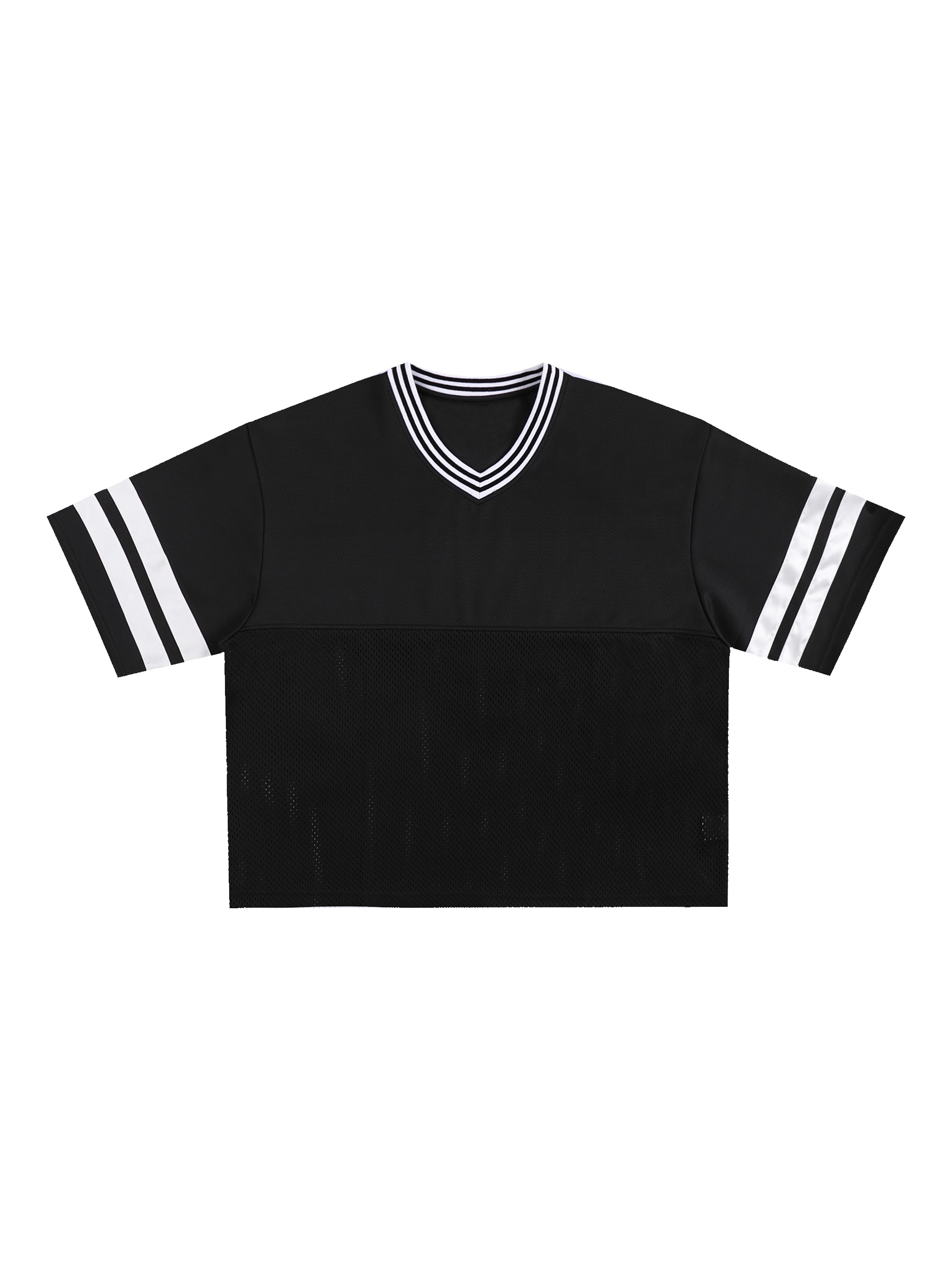 Mesh Boxy T-Shirt — Black