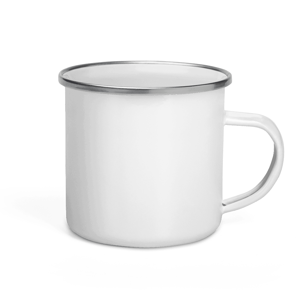 Custom Enamel Mug — White